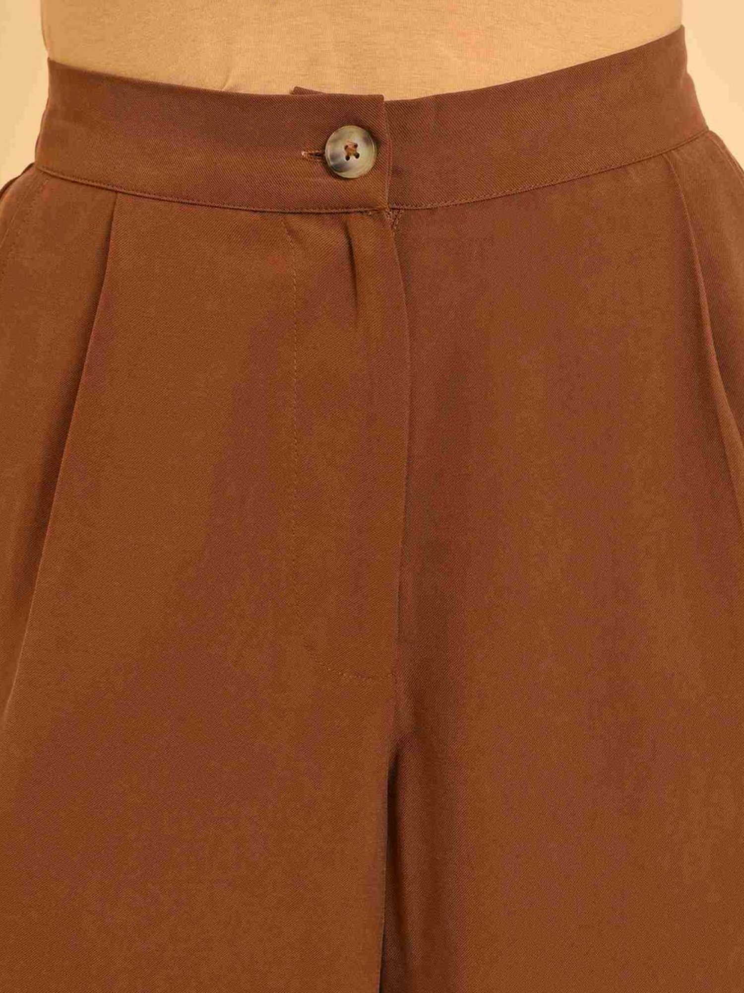 GALITS BROWN HIGH FLARE DR PANT, Sustainable Fashion