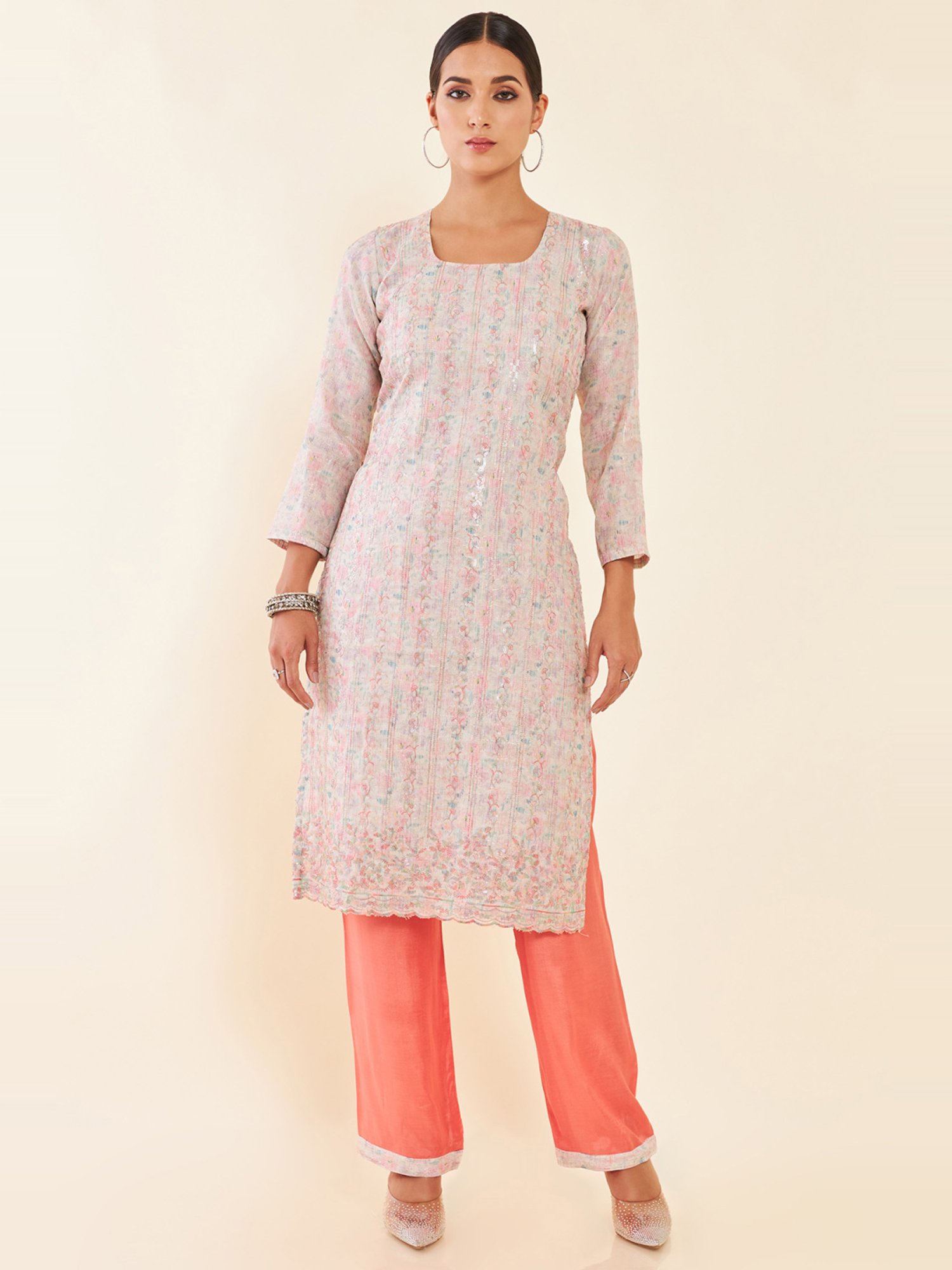 Shop Navy Blue Rayon Dress-Materials For Women Online at Soch
