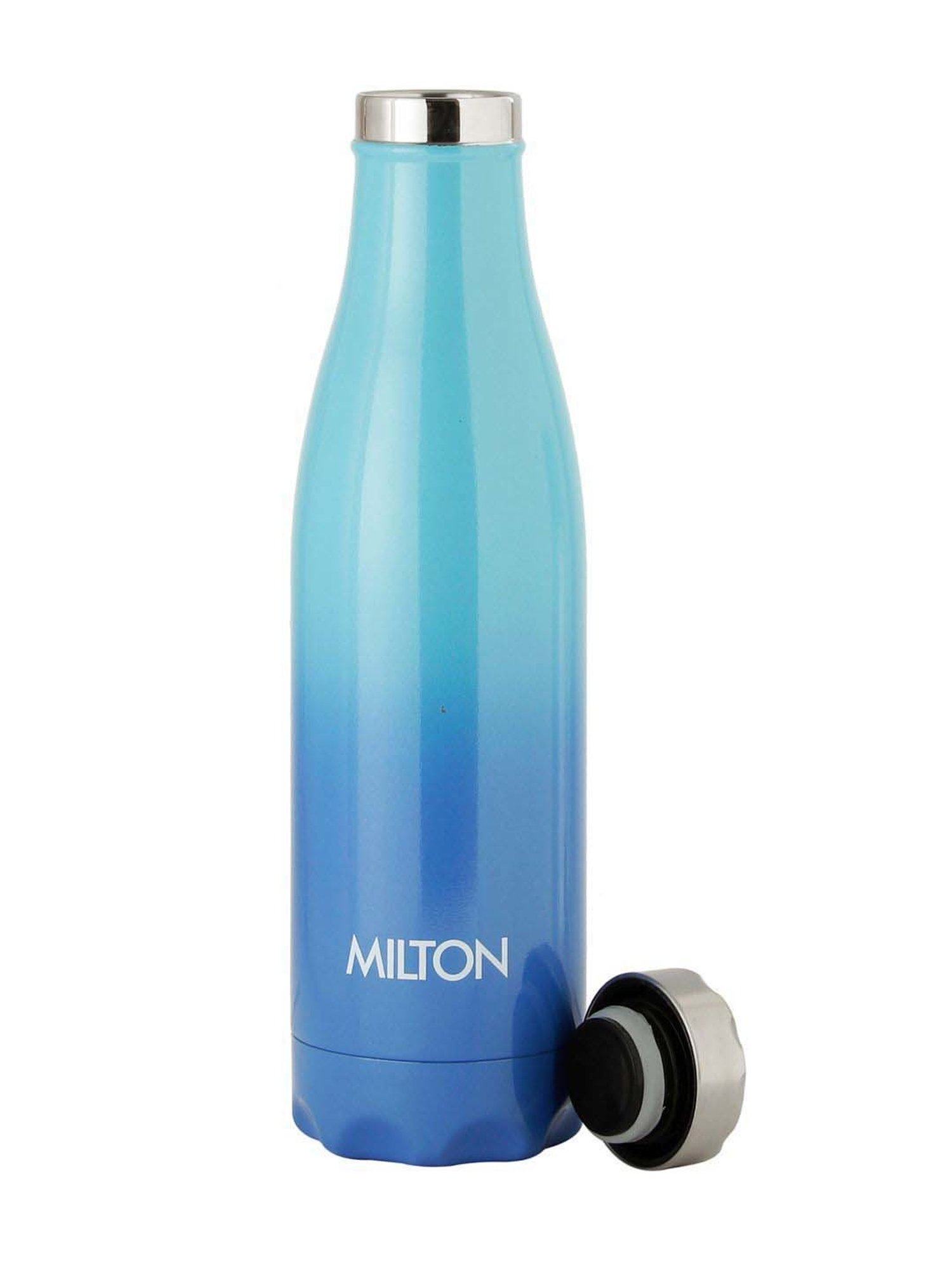 Buy Blue Customized Milton Thermosteel Hot and Cold Water Bottle, 500 ml