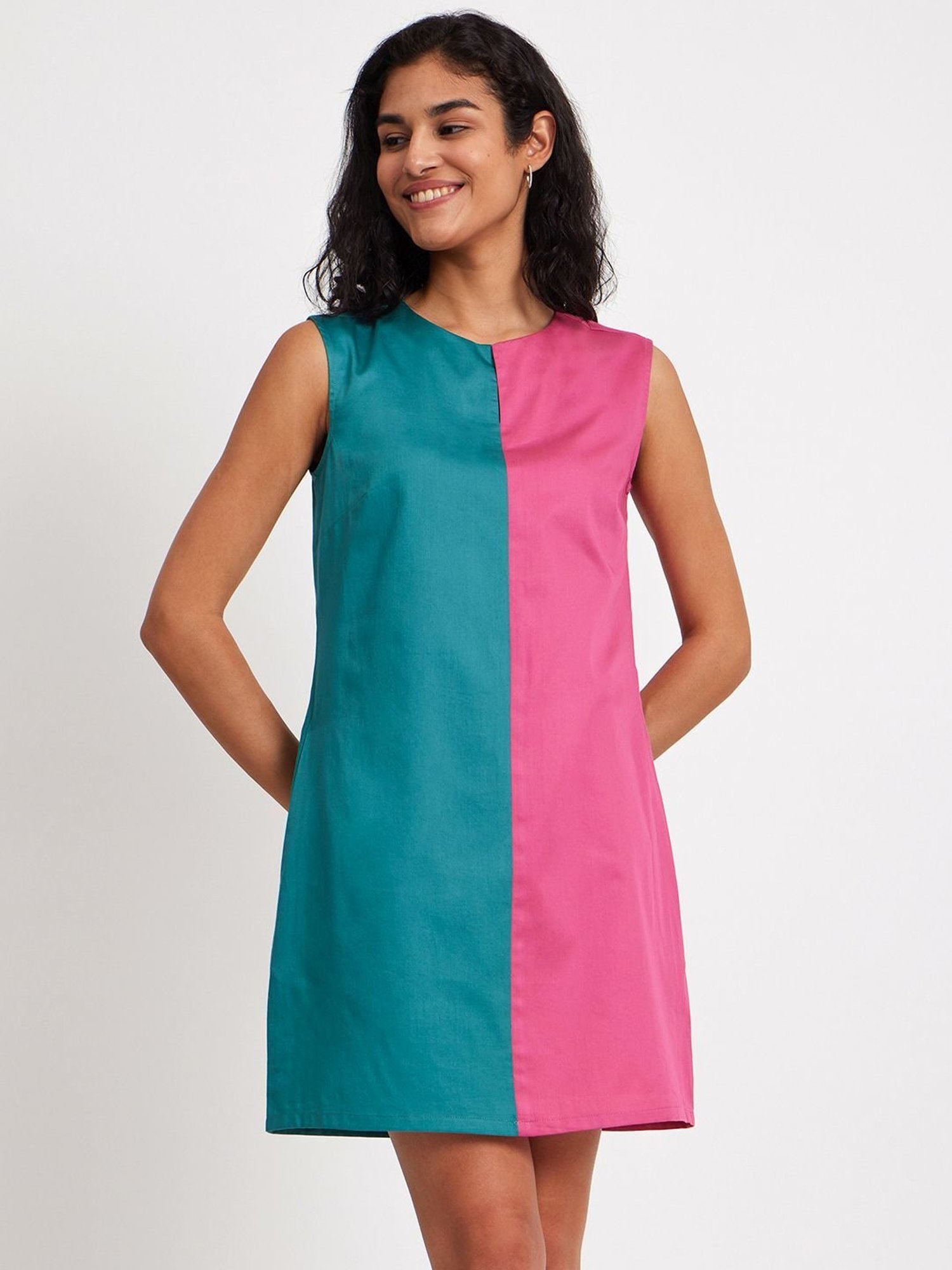 Color Block Shift Dress