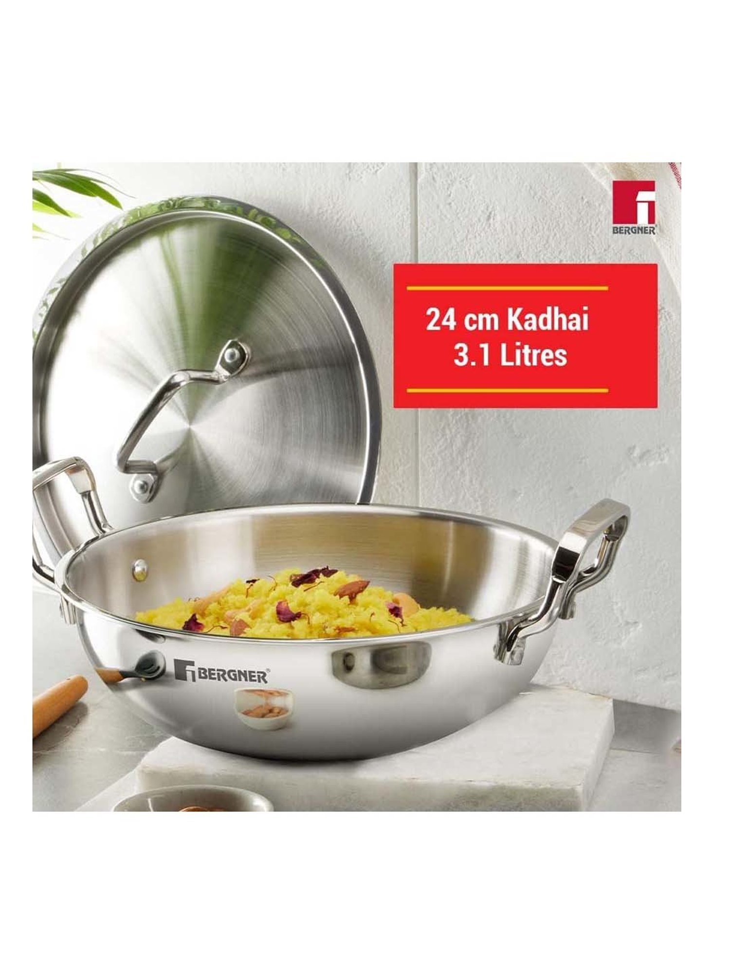 BERGNER Tripro Stainless Steel Induction Bottom Cookware Set Price in India  - Buy BERGNER Tripro Stainless Steel Induction Bottom Cookware Set online  at