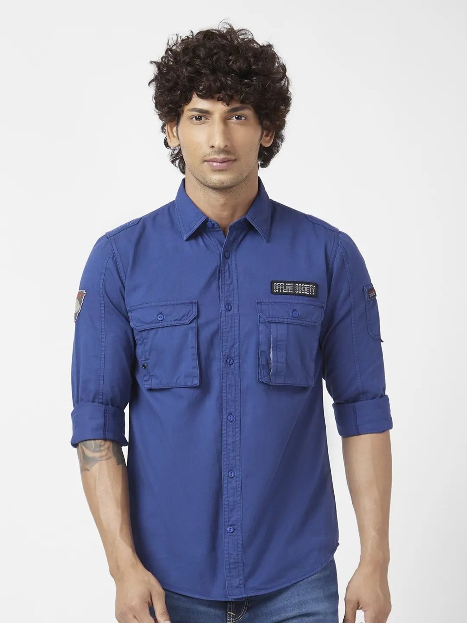 Mufti Button Up Shirt Mens 2XL Blue Plaid Long Sleeve Casual | eBay