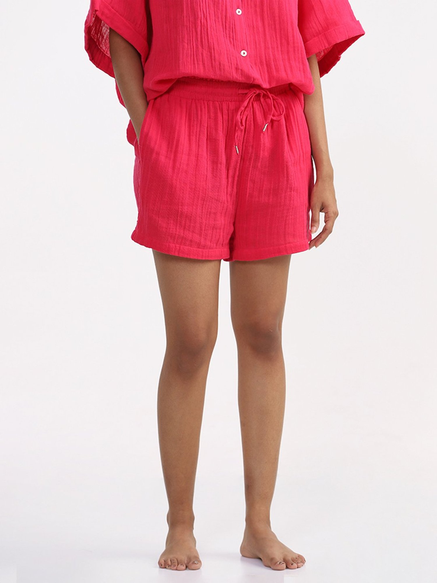 Buy Wunderlove Pink Shorts from Westside