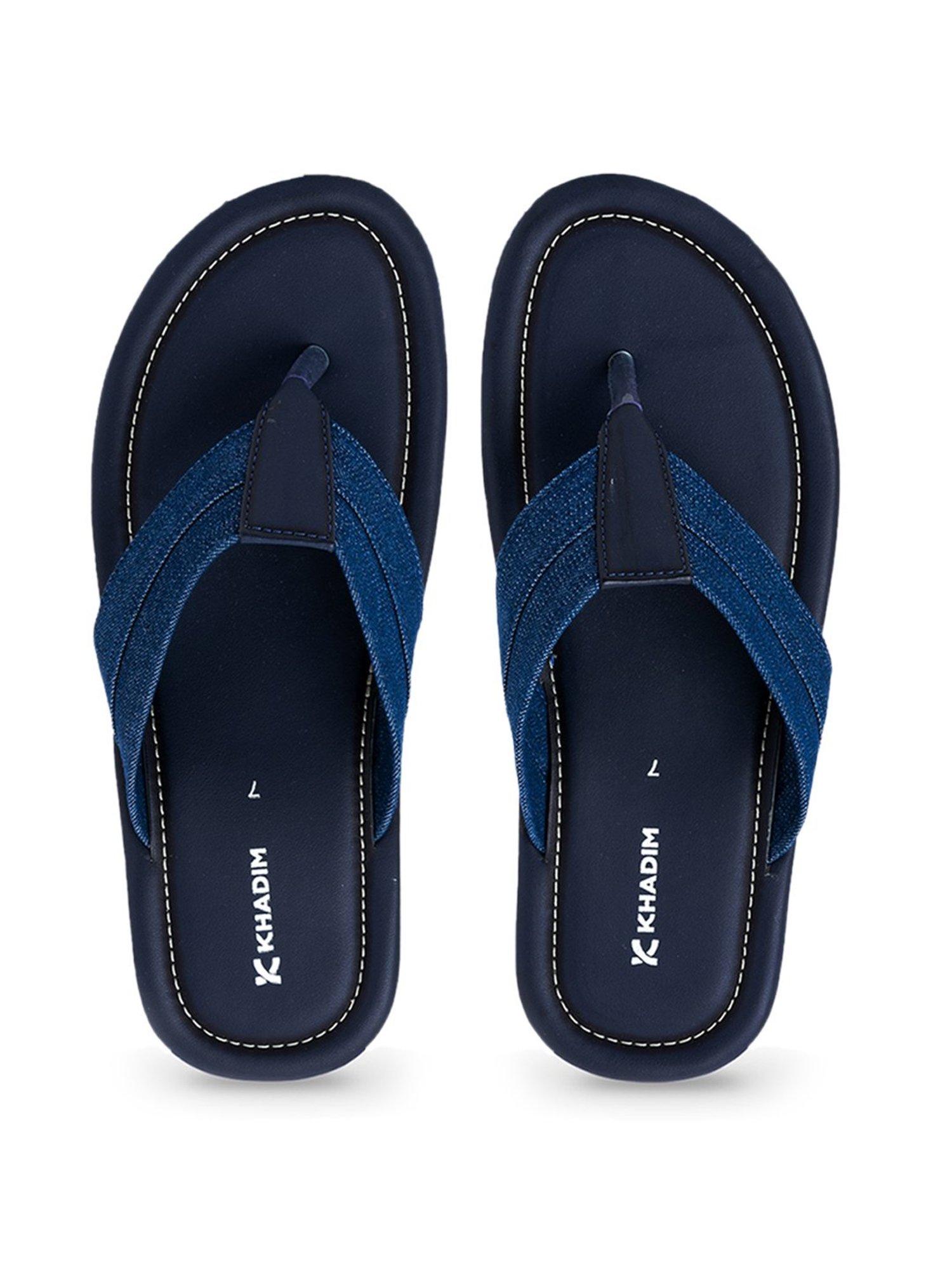 Buy Khadim Men s Blue Flip Flops for Men at Best Price Tata CLiQ