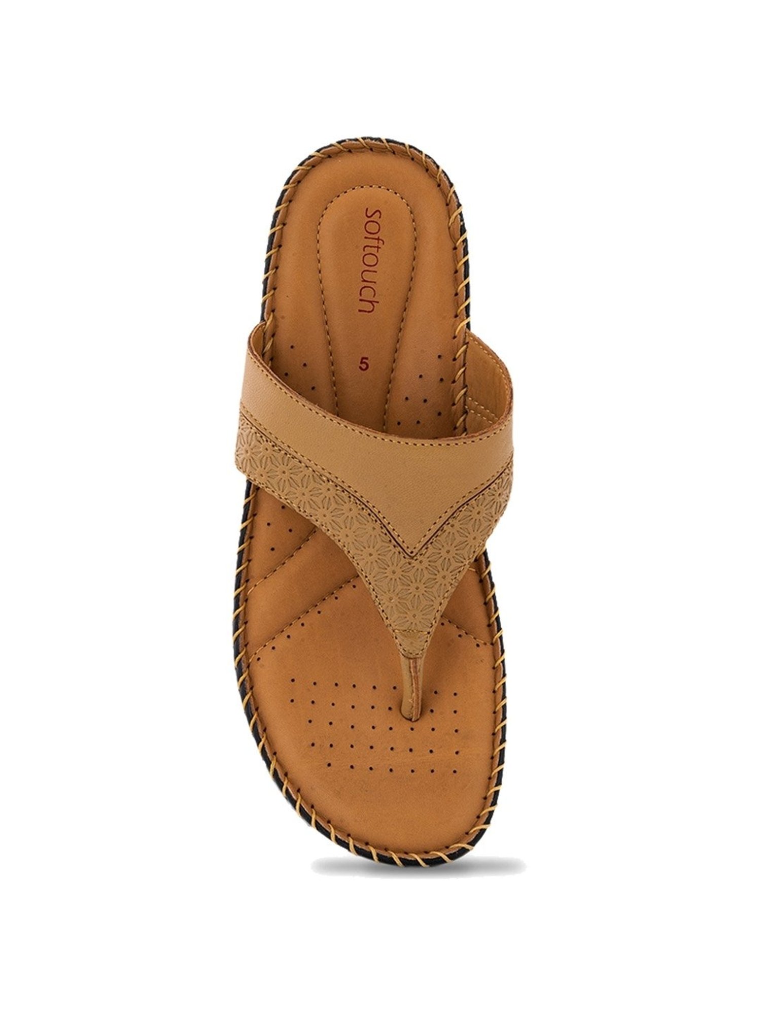 Softouch Grey Slip On Sandal for Men