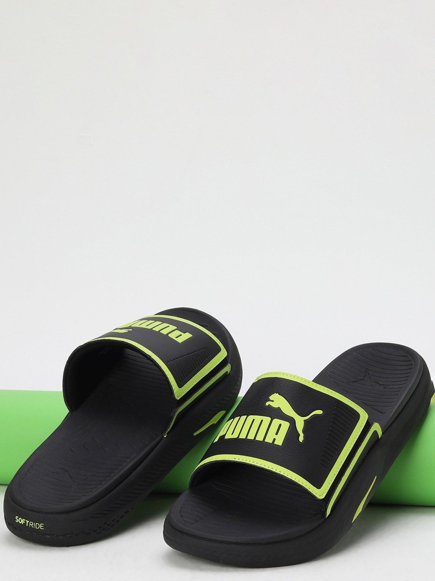 Puma slides 2025 mens black