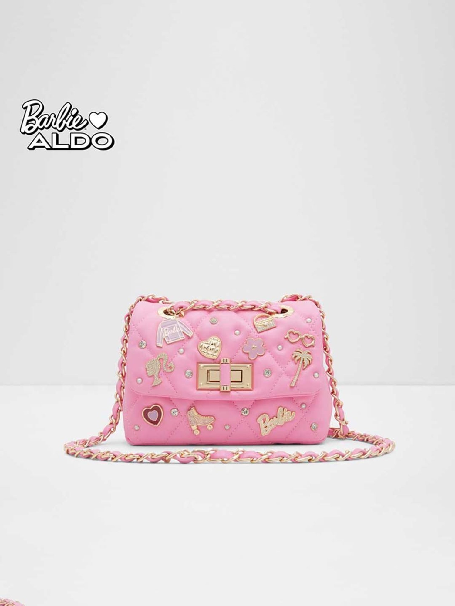 Buy Aldo Barbie Pink Embellished Small Sling Handbag Online At Best Price   Tata CLiQ