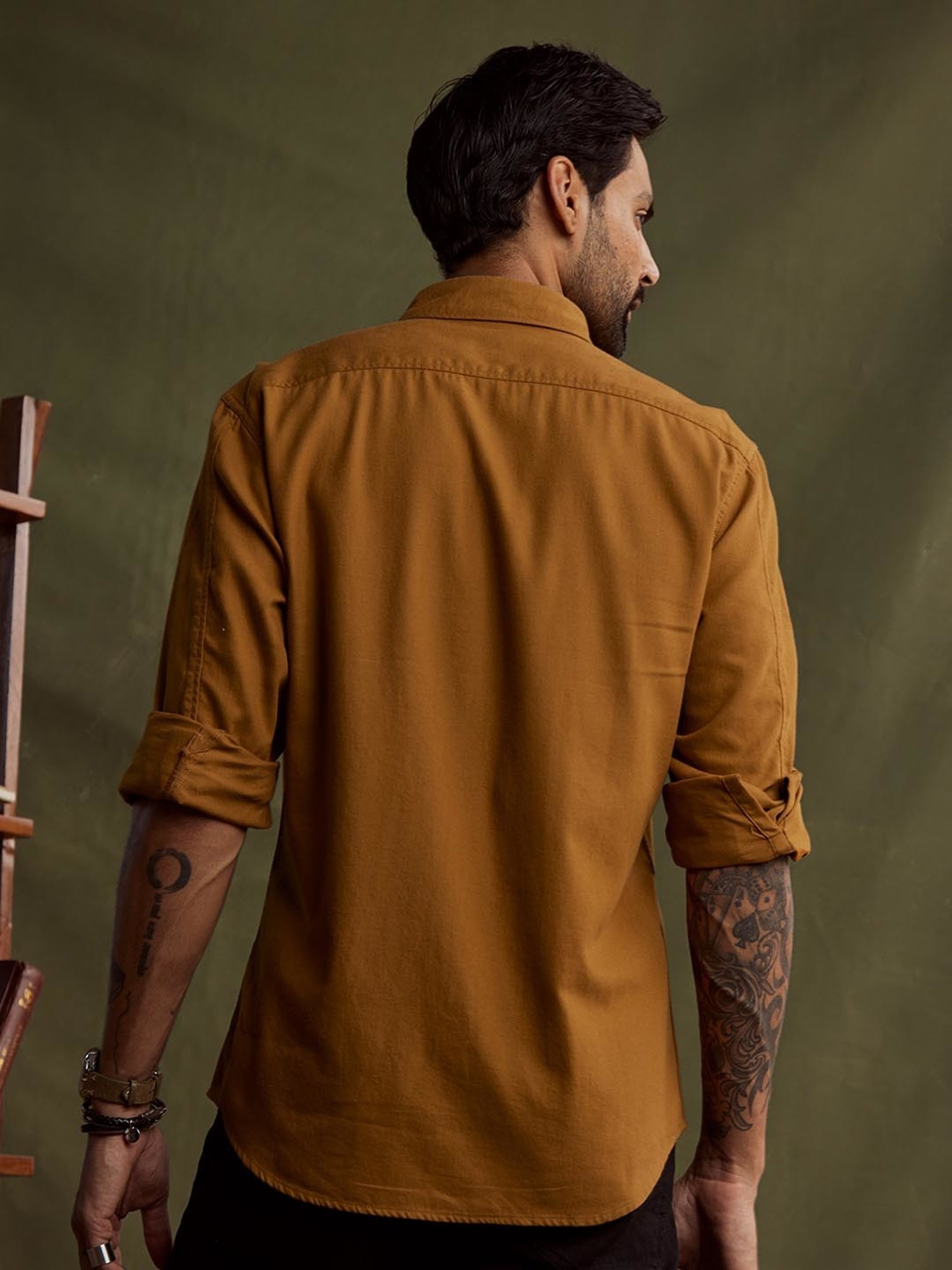 Buy ANDAMEN Brown Regular Fit Shirt for Men's Online @ Tata CLiQ