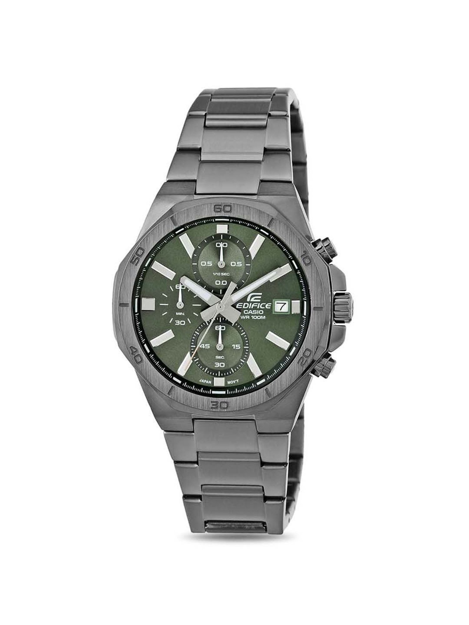 Casio Analog Black Dial Men's Watch-EFR-571MDC-1AVUDF Stainless Steel,  Black Strap : Amazon.in: Fashion