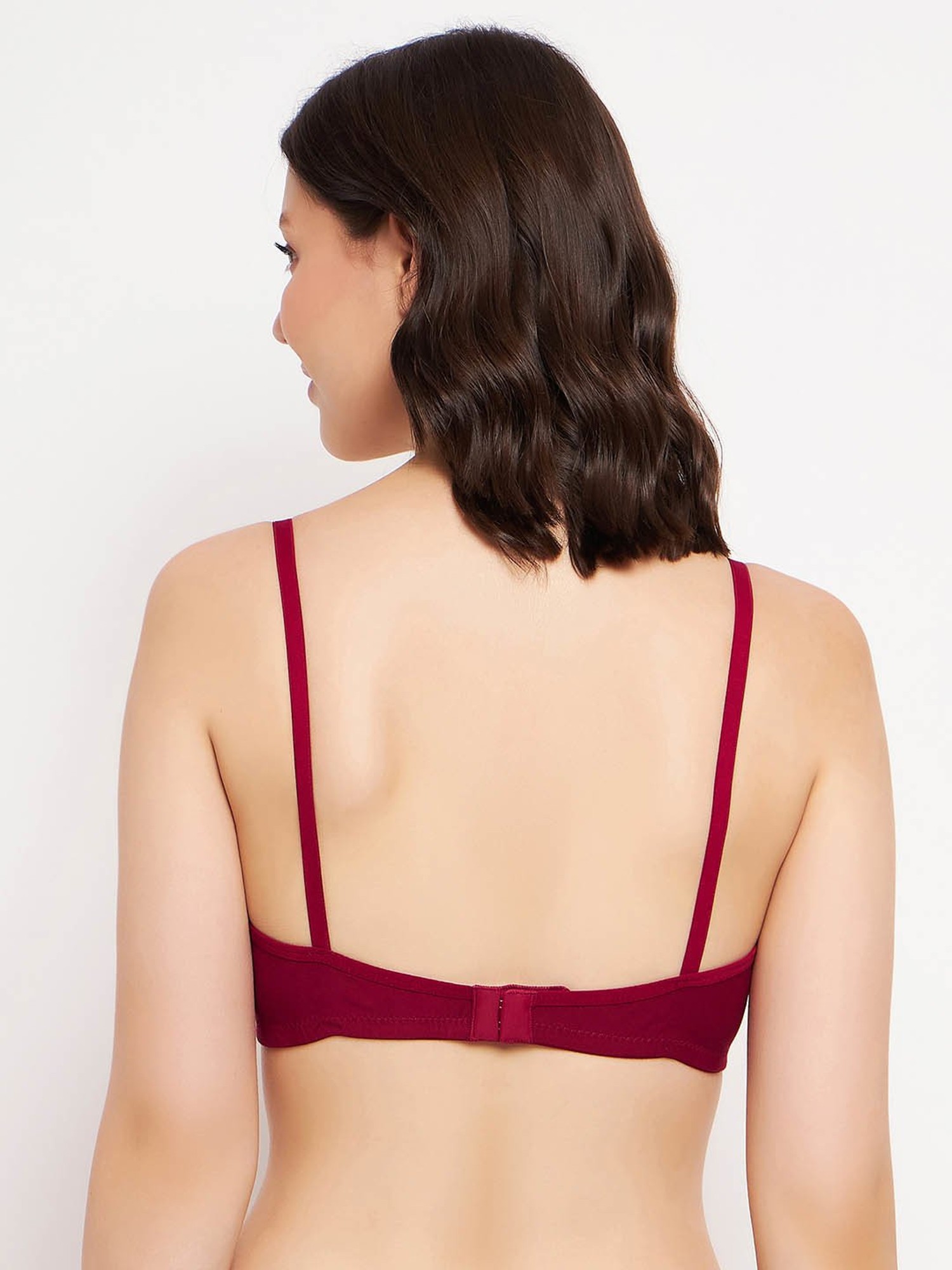 Buy Padded Non-Wired Full Cup Blouse Bra in Maroon - Lace Online India,  Best Prices, COD - Clovia - BR2171P09