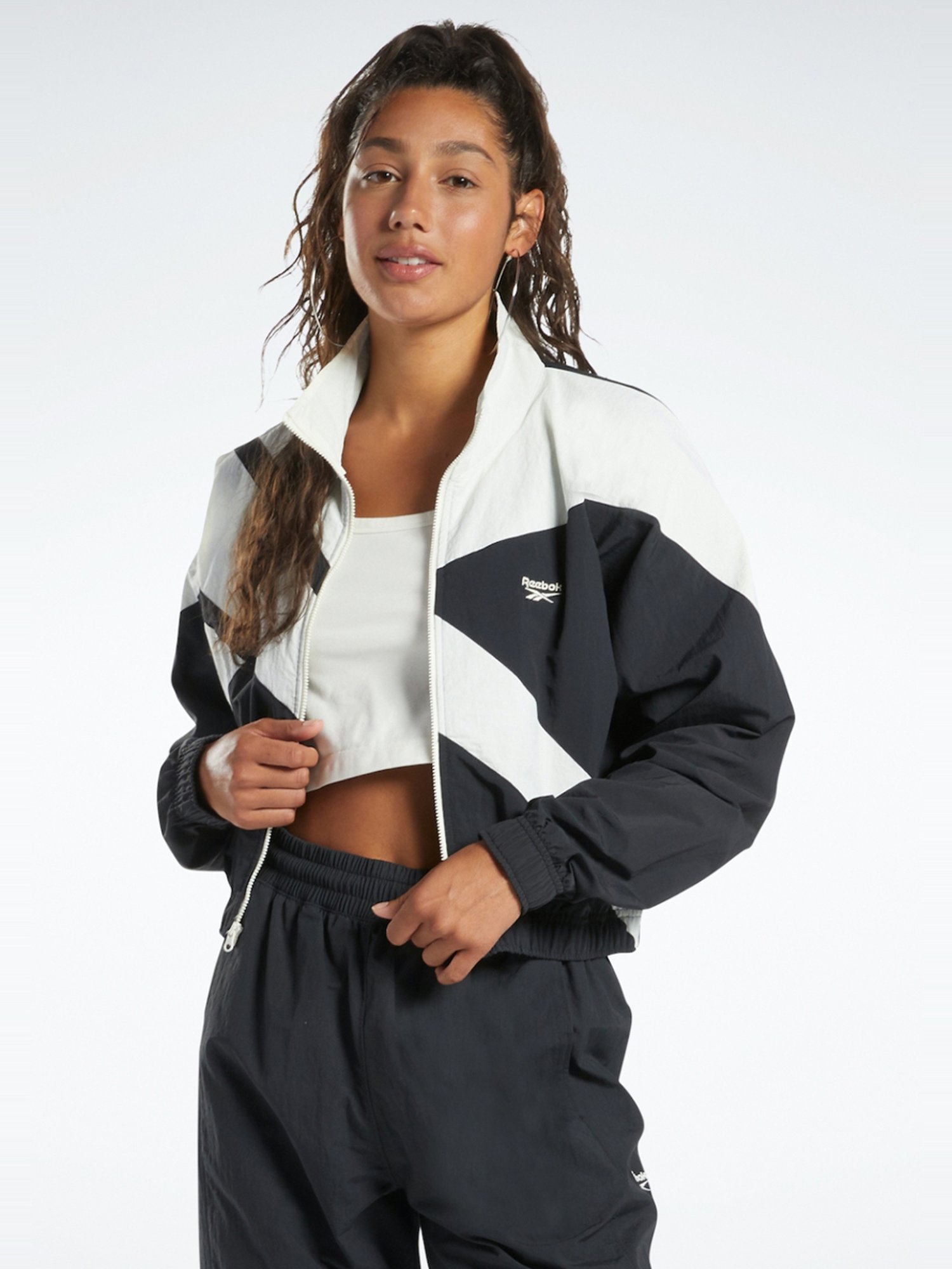 Buy Reebok Black Color-Block Sports Jacket for Women Online @ Tata