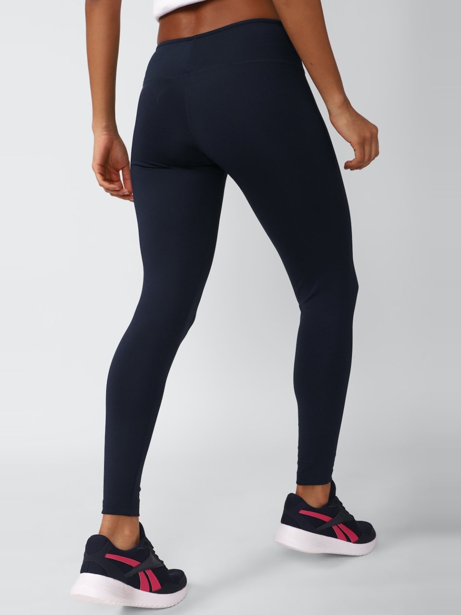 UNDER ARMOUR Blue Mid Rise Sports Leggings