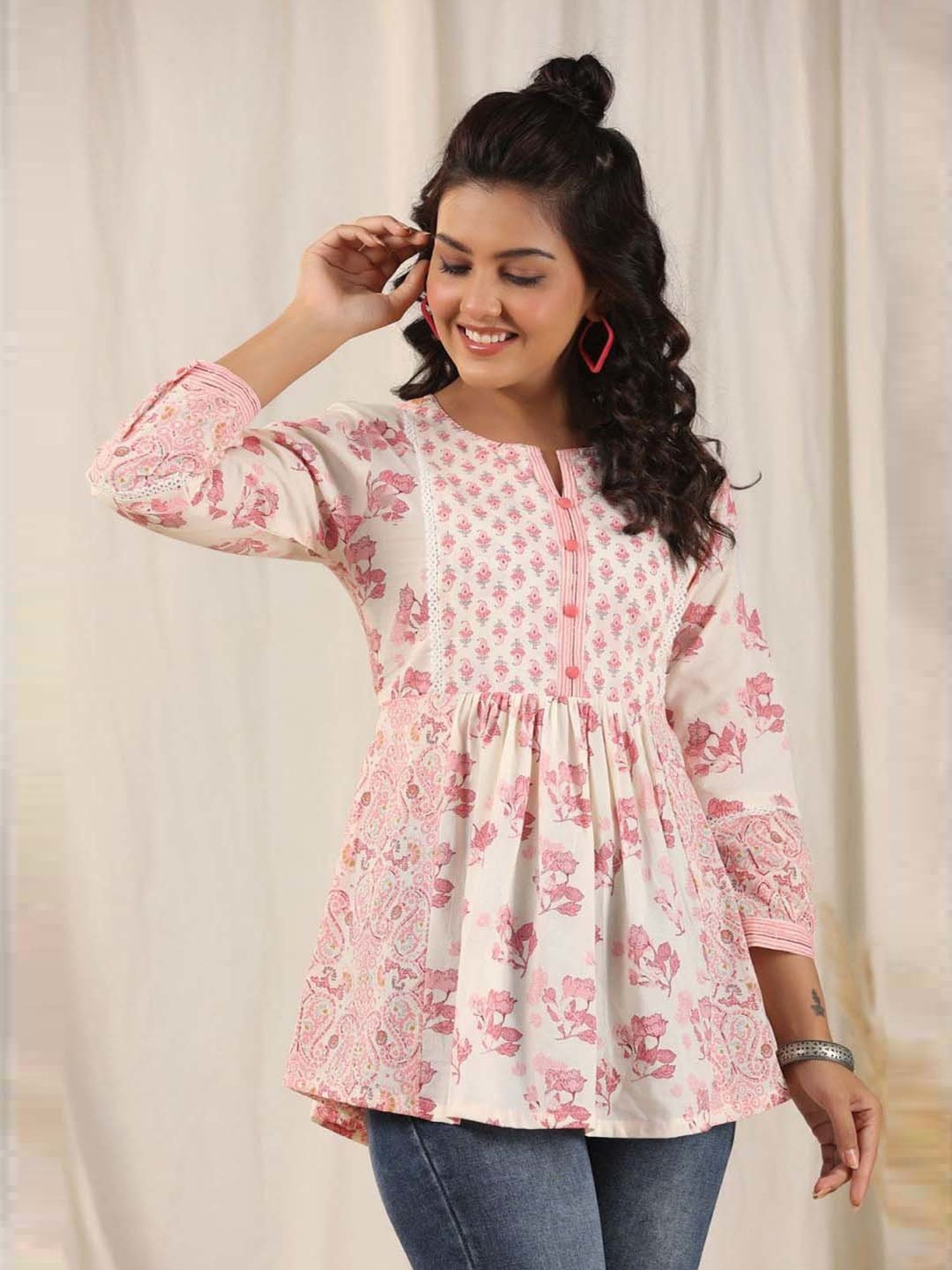 Straight soft joergate Fabric-soft Short kurtis, Size: 38-44 at Rs 450 in  Thane