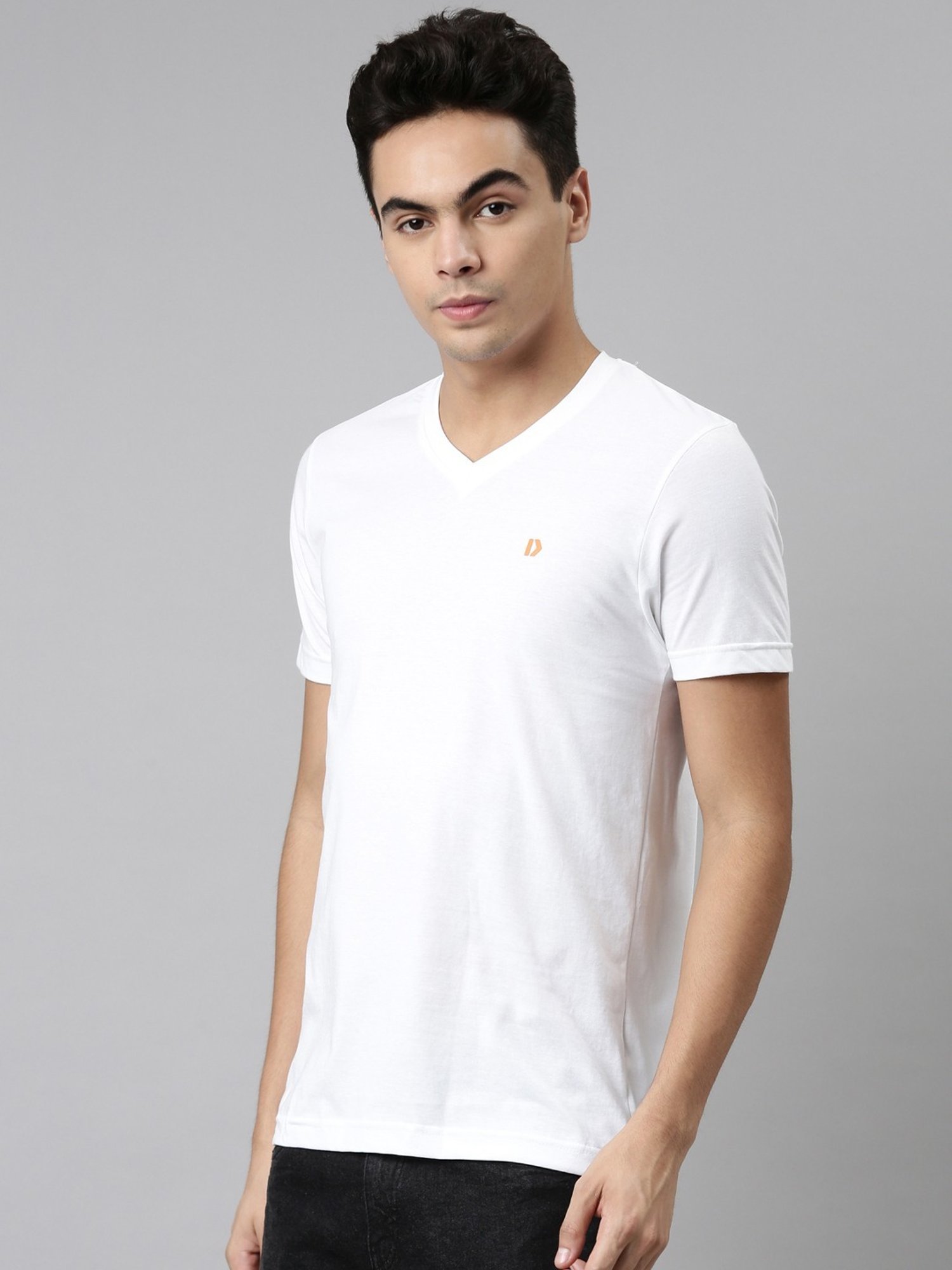 Dixcy Scott Maximus White Cotton Regular Fit T-Shirt