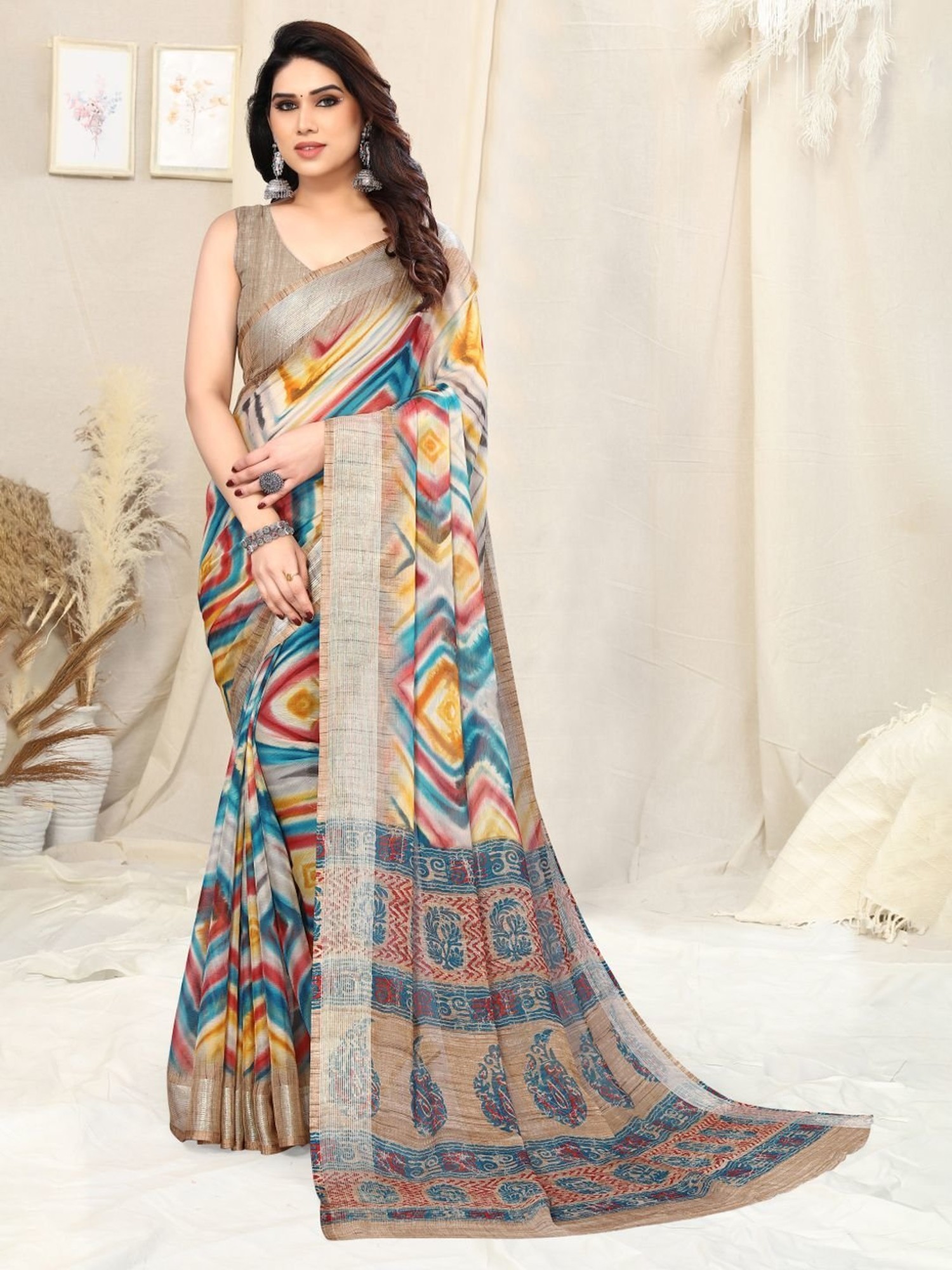 Craftsvilla Women's Silk Saree With Blouse Piece (Sania Jacd_Pink) - Bishwa  Bazaar