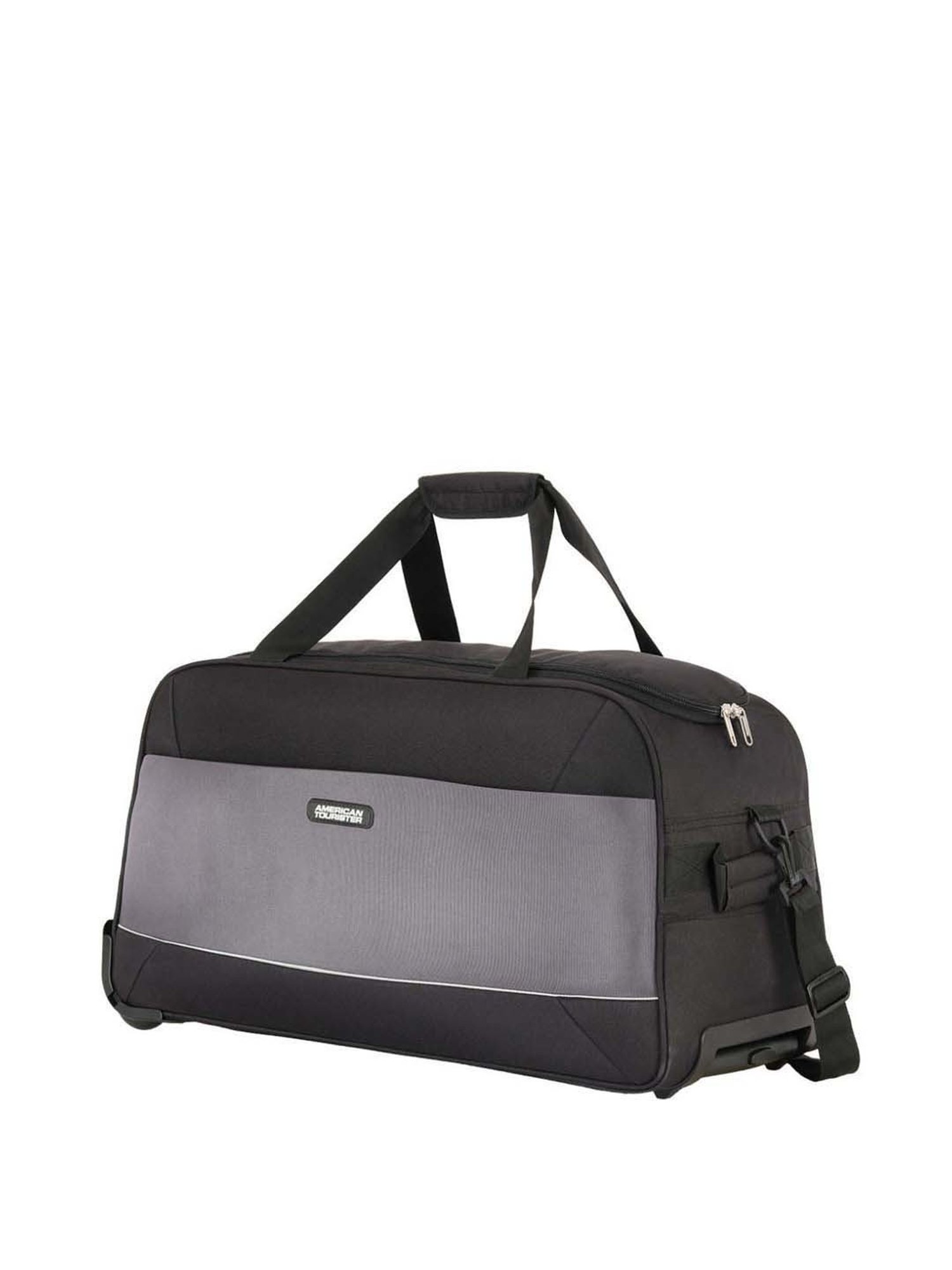 Buy American Tourister Poler Black Small Duffle Trolley Bag Online