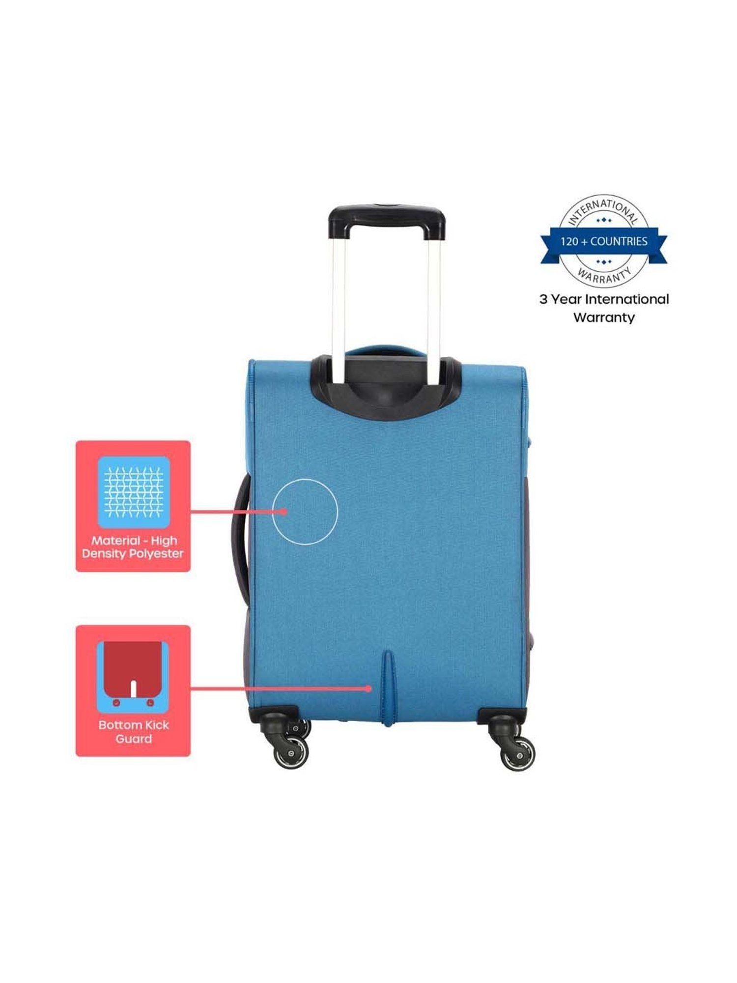 Buy American Tourister Spruce Blue Trolley Bag - 82 cm Online At Best Price  @ Tata CLiQ