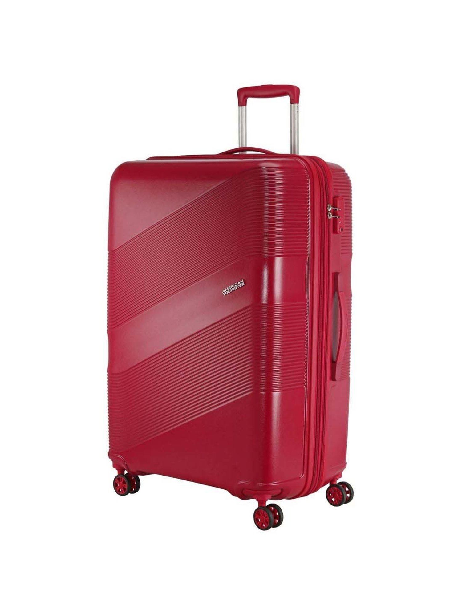 Buy American Tourister Trolley Bag For Travel | LINEX 55 Cms Polypropylene  Hardsided Small Cabin Luggage Bag | Suitcase For Travel | Trolley Bag For  Travelling, Black Online at Best Prices in India - JioMart.