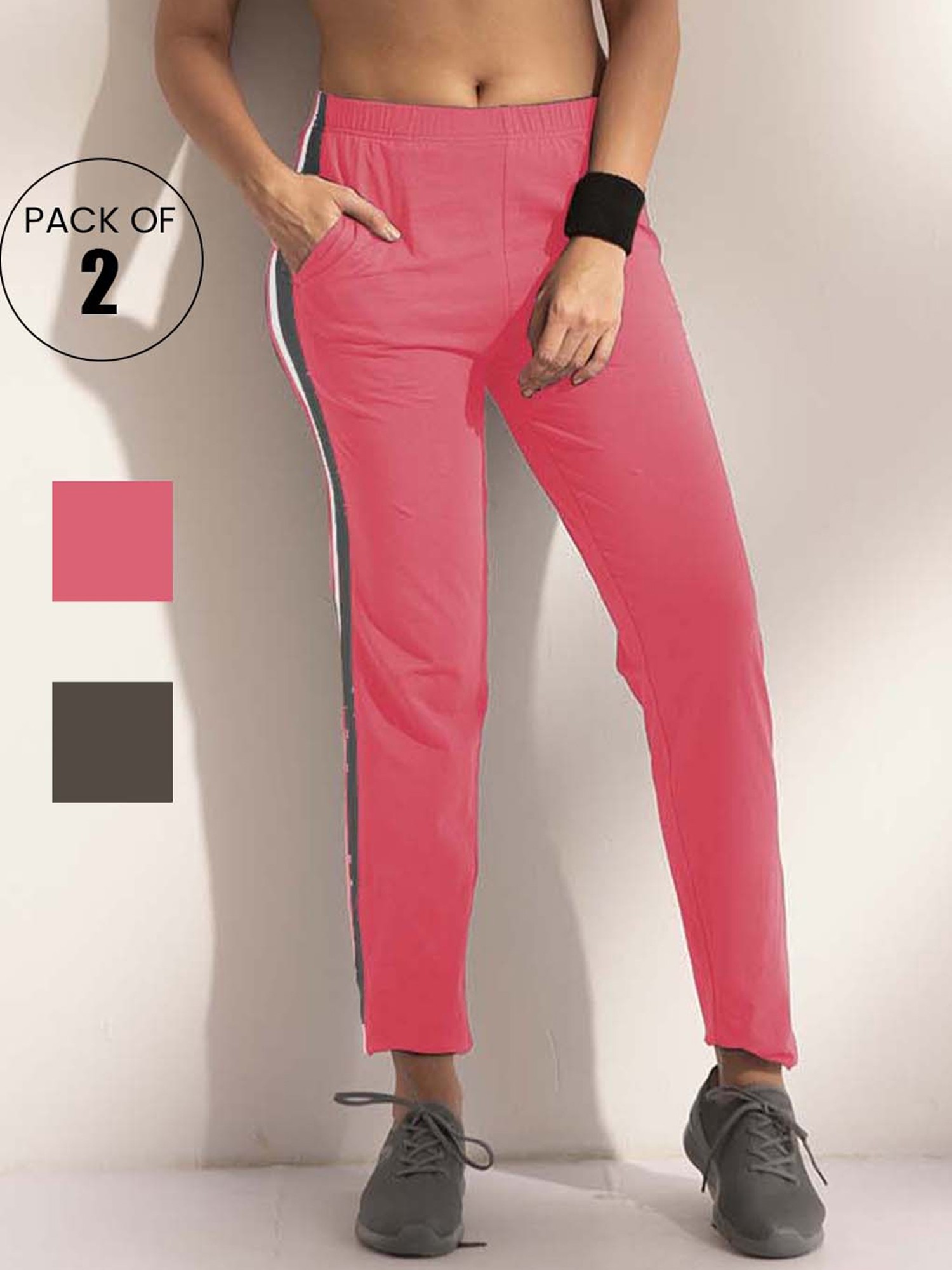 PKR SPORTS Solid Women Black White Red Track Pants  Buy PKR SPORTS Solid  Women Black White Red Track Pants Online at Best Prices in India   Flipkartcom