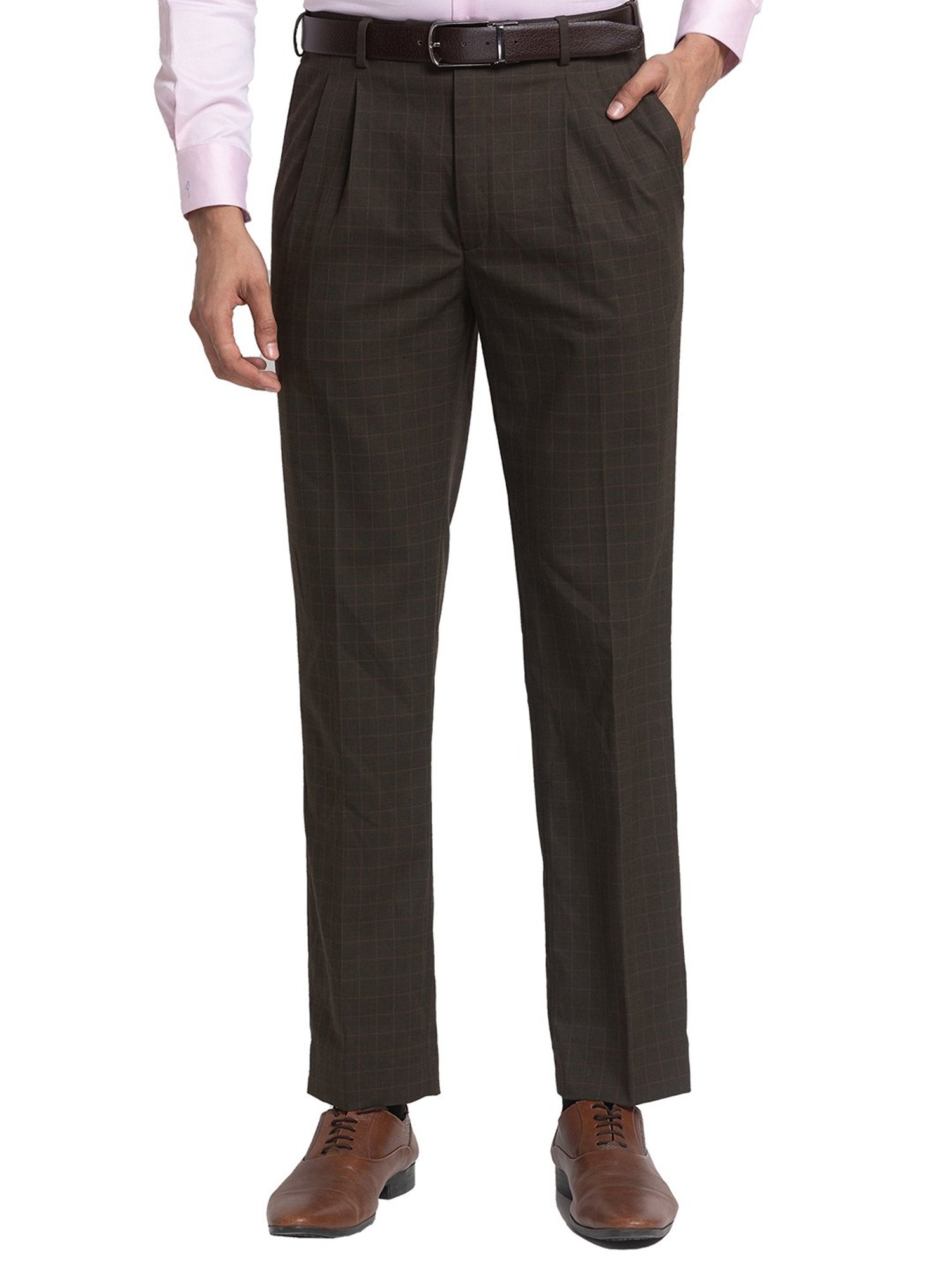 Hart Schaffner Marx Tailored Regular Chicago Fit SinglePleat Dress Pants   Dillards