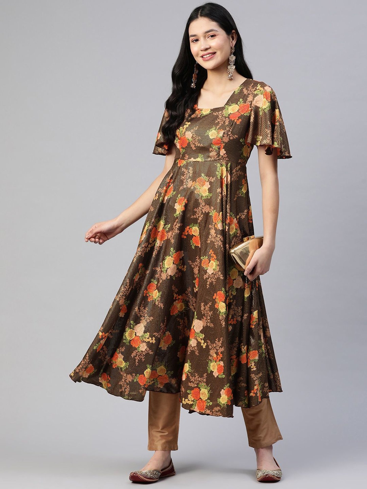 Buy long frock kurti design in India @ Limeroad