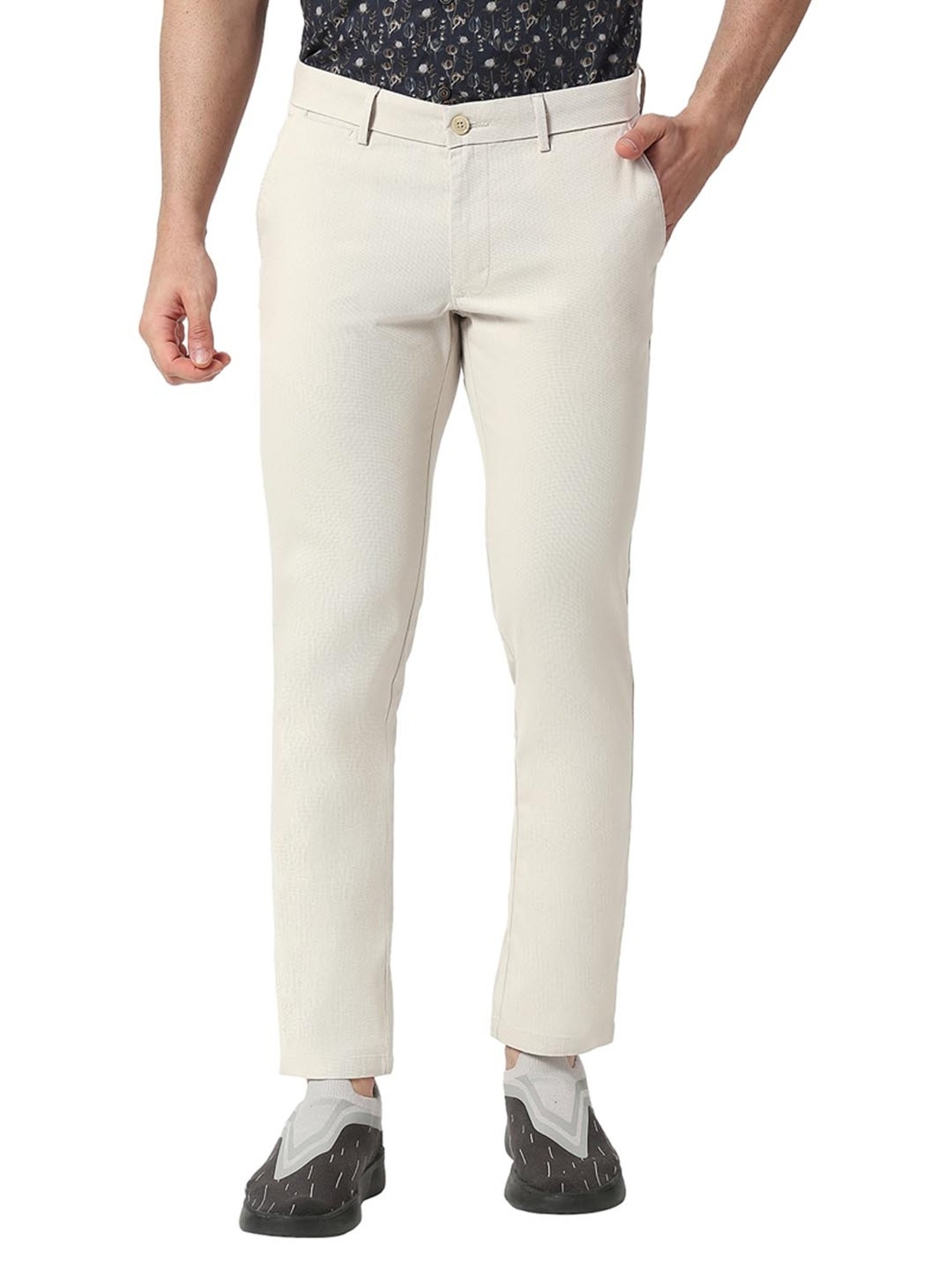 Regular Fit Formal Wear Mens Off White Cotton Trouser, Packaging Type:  Packet, Size: 28-36 at Rs 250/piece in Ludhiana