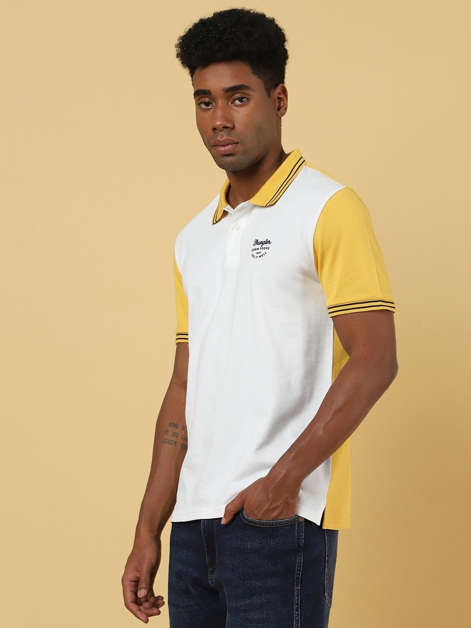 yellow wrangler shirt