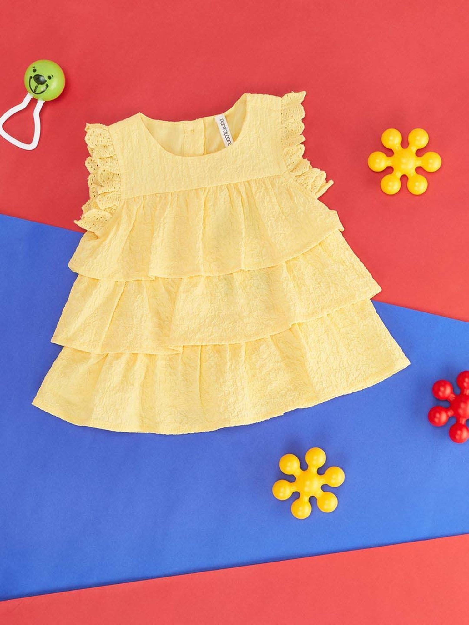 Buy HIGHKIDS CLOTHING Frock Dress for Baby Girl Yellow at Amazon.in