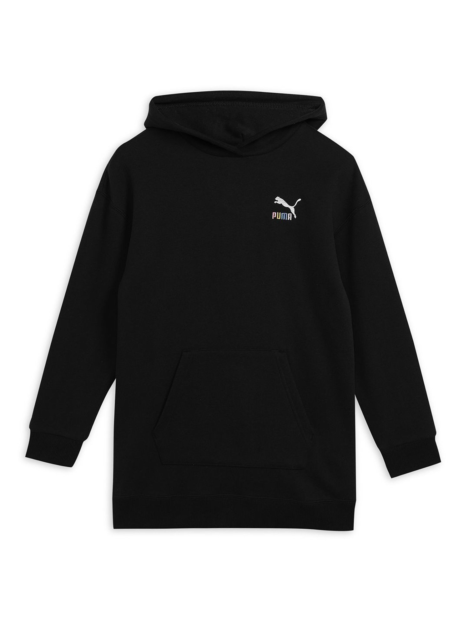 Buy Puma Kids Black Solid Full Sleeves Hoodie for Boys Clothing