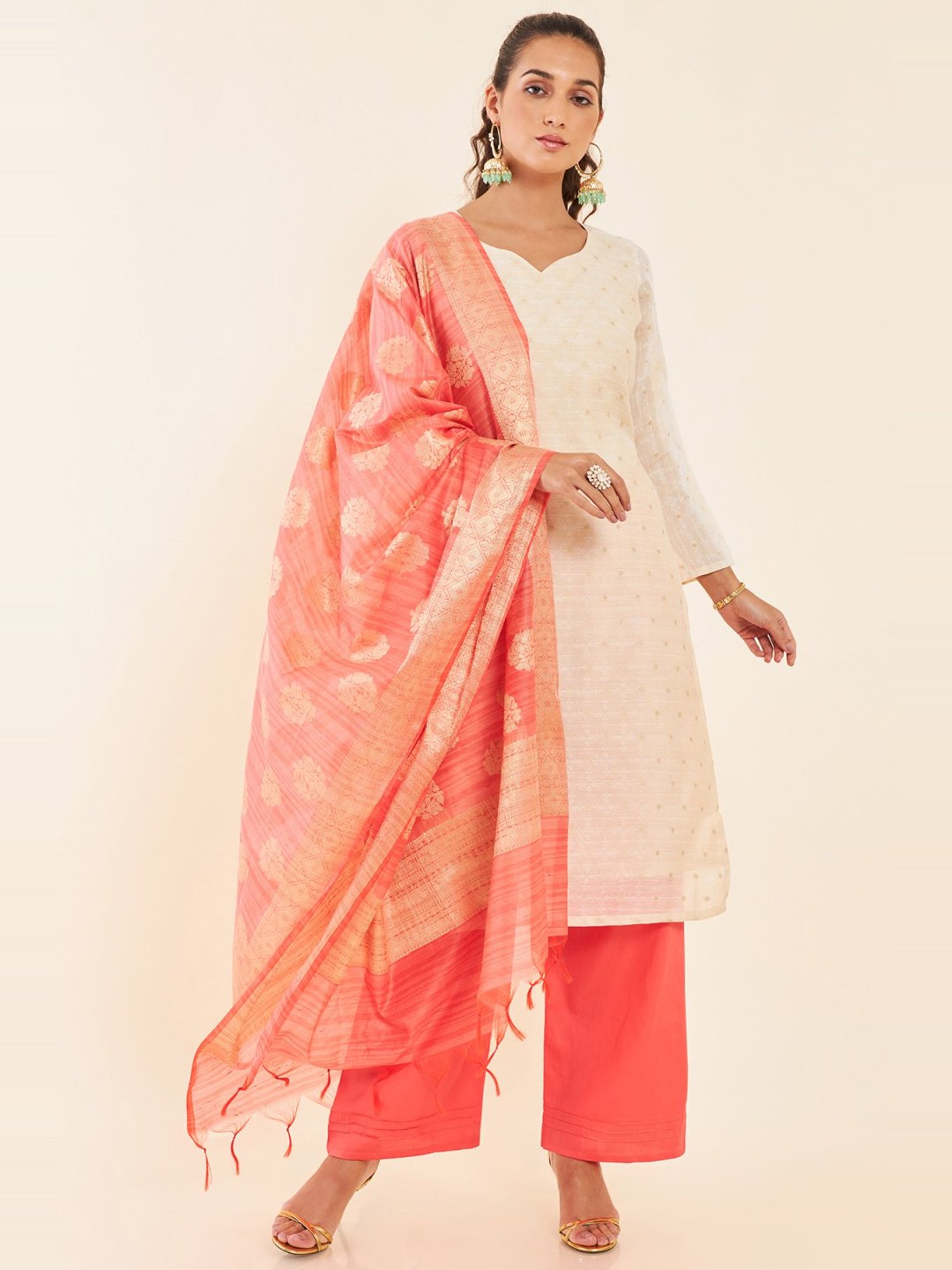 Soch - Product Link- https://www.soch.com/in/fuchsia-silk-unstitched-dress- material-ethnic-embroidery-and-multicolour-dupatta-dmopem370926.html #Soch  #SochStories #AlwaysReadyWithSoch #FashionFavorites #EthnicWear #IndianWear  #ShopNow #fashion ...