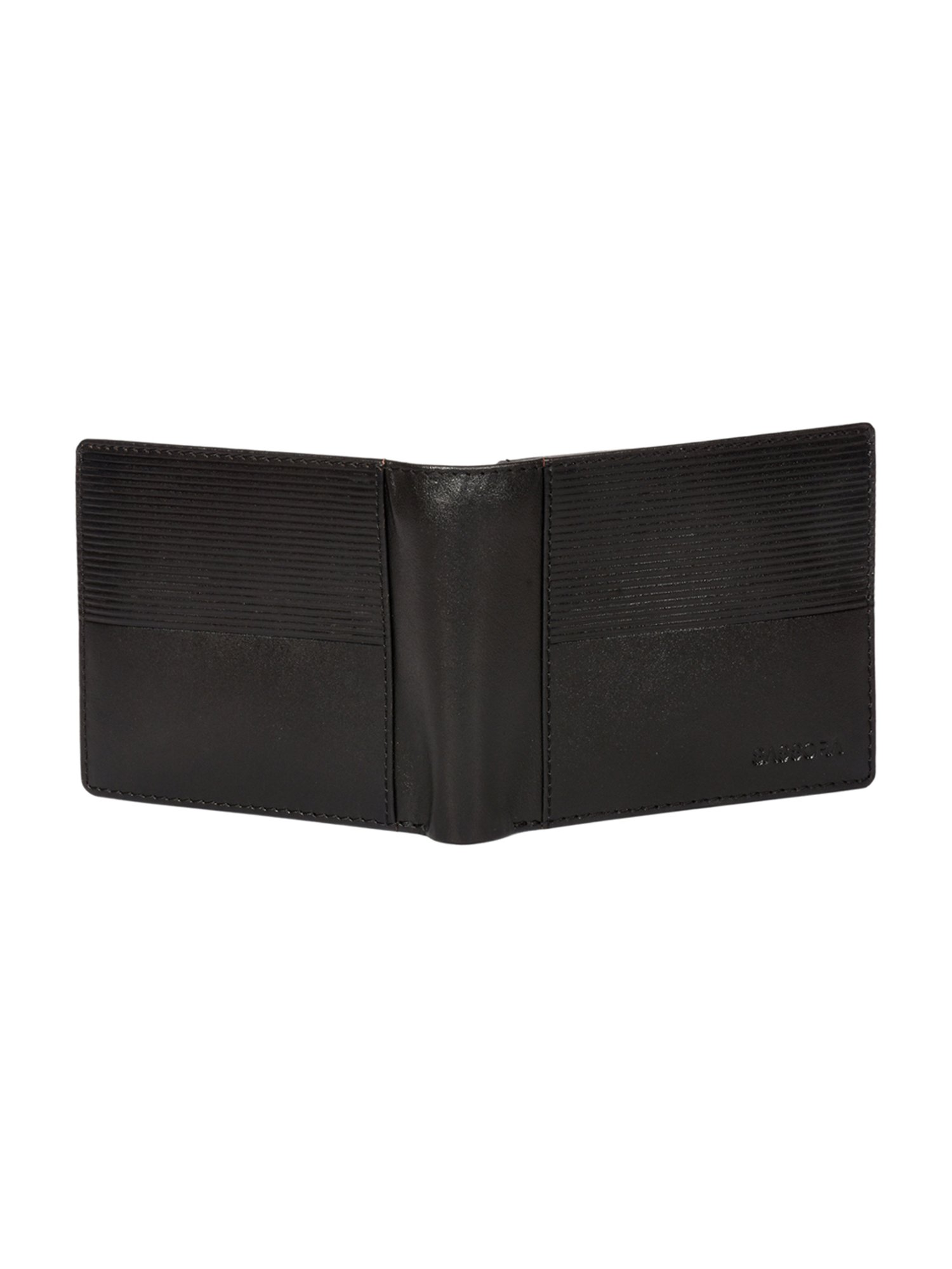 Buy SASSORA Jade Black Leather Small Bi-Fold Wallet for Men at Best Price @  Tata CLiQ