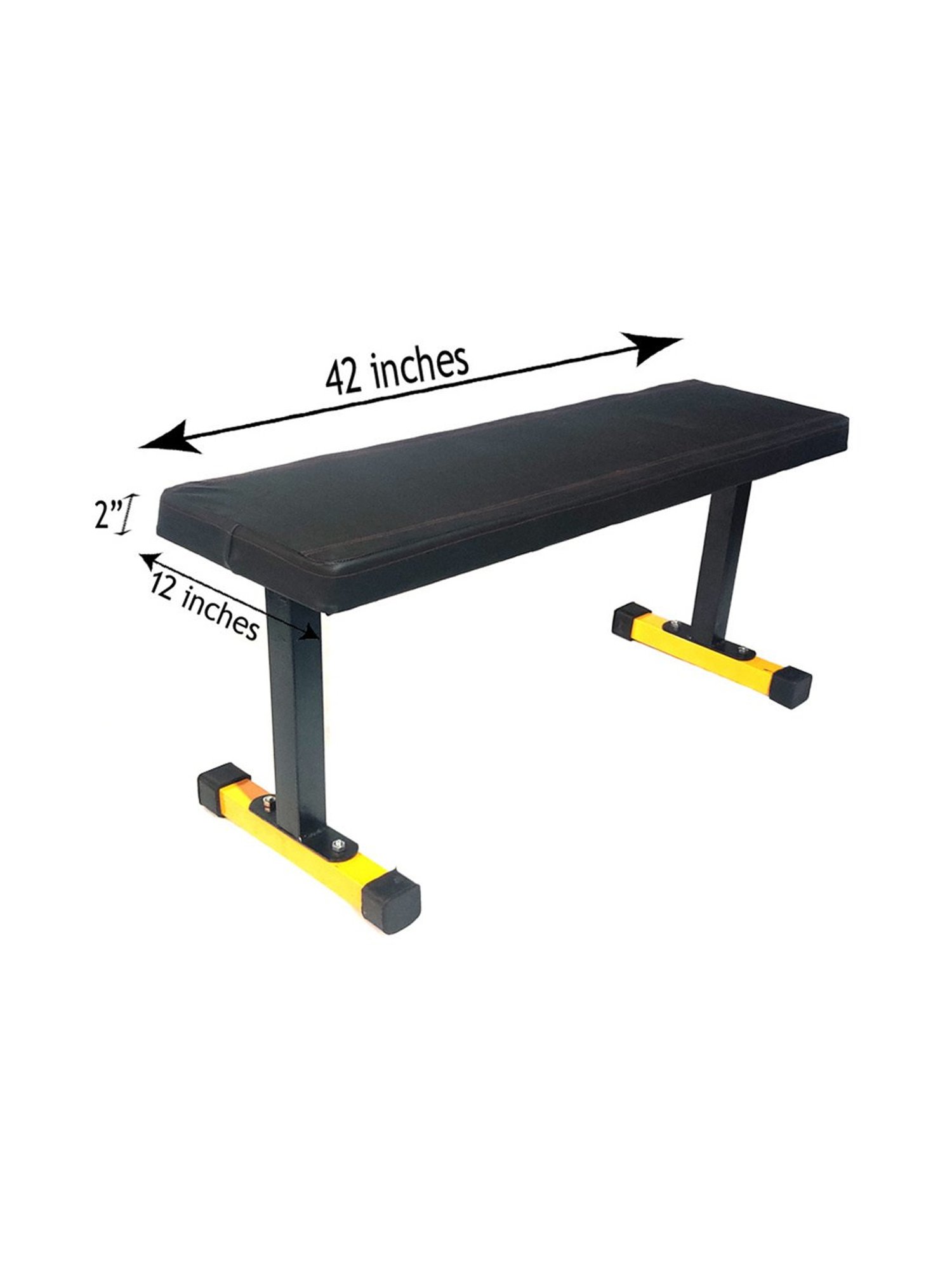 Protoner Heavy Duty Weight Lifting Bench Black Size 122x30x10