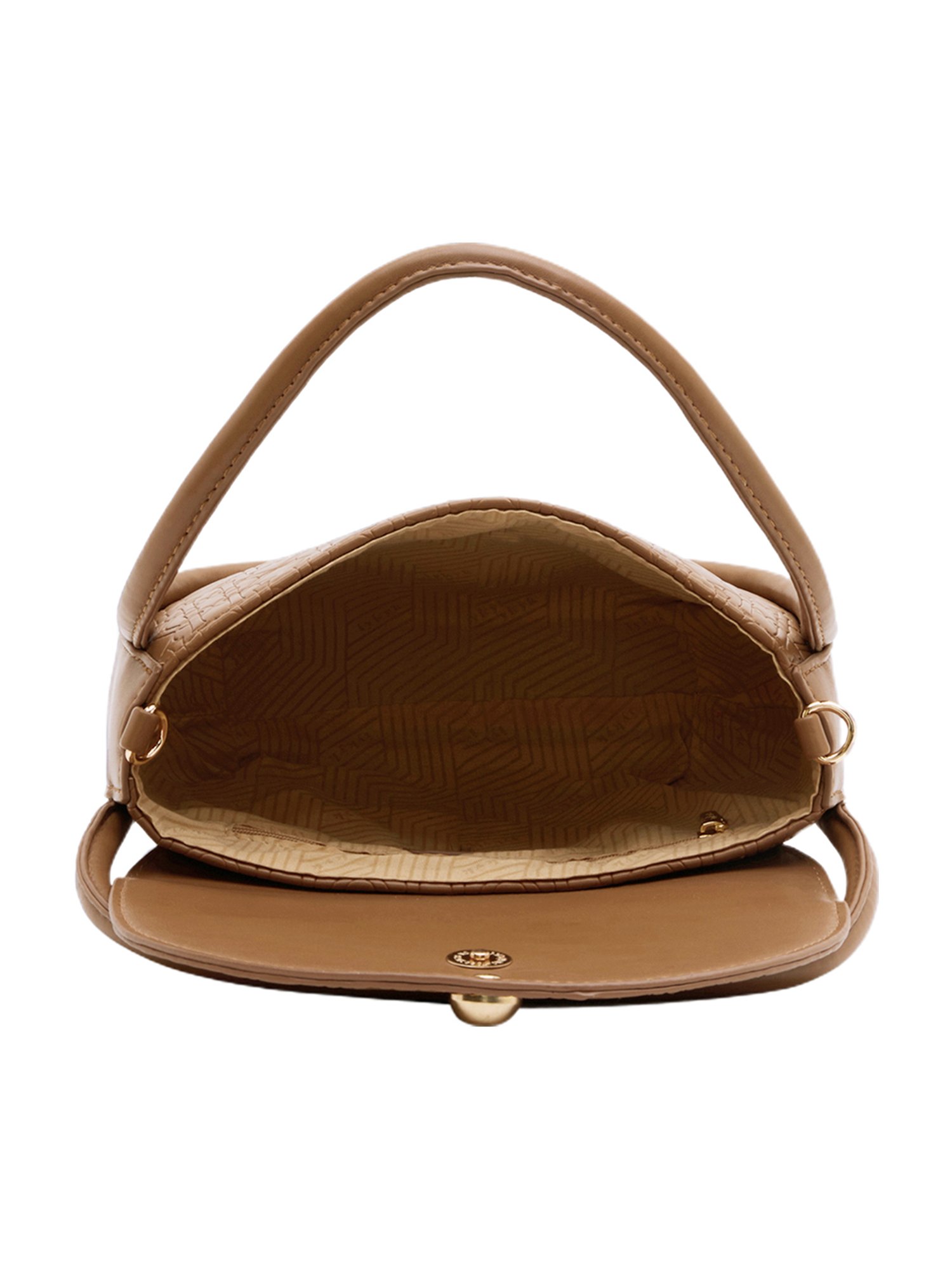 Buy IYKYK Compact Camel Brown Leather Cross Body Bag at Best Price @ Tata  CLiQ