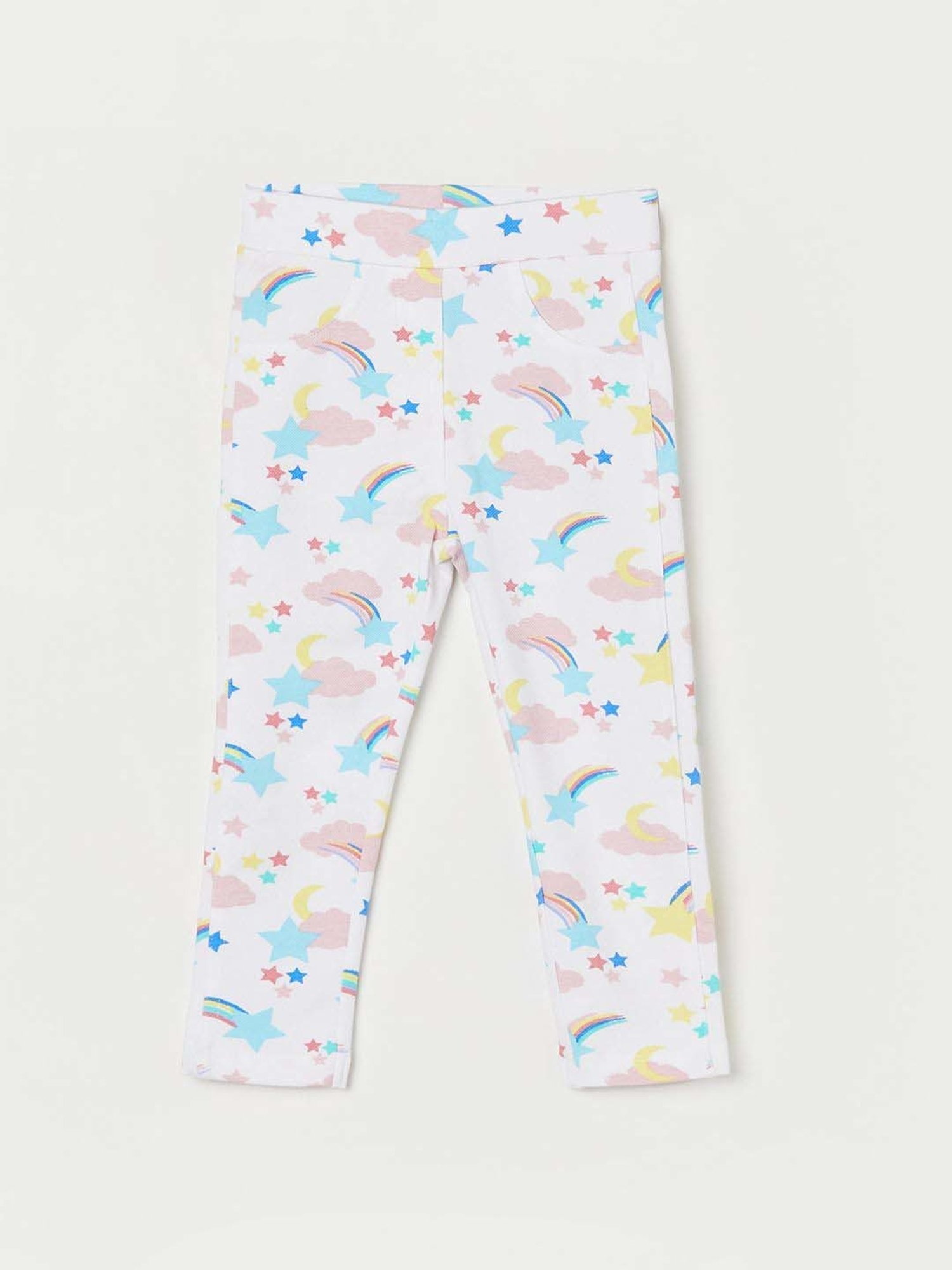 Buy Juniors by Lifestyle Kids White Cotton Printed Jeggings for Girls  Clothing Online @ Tata CLiQ