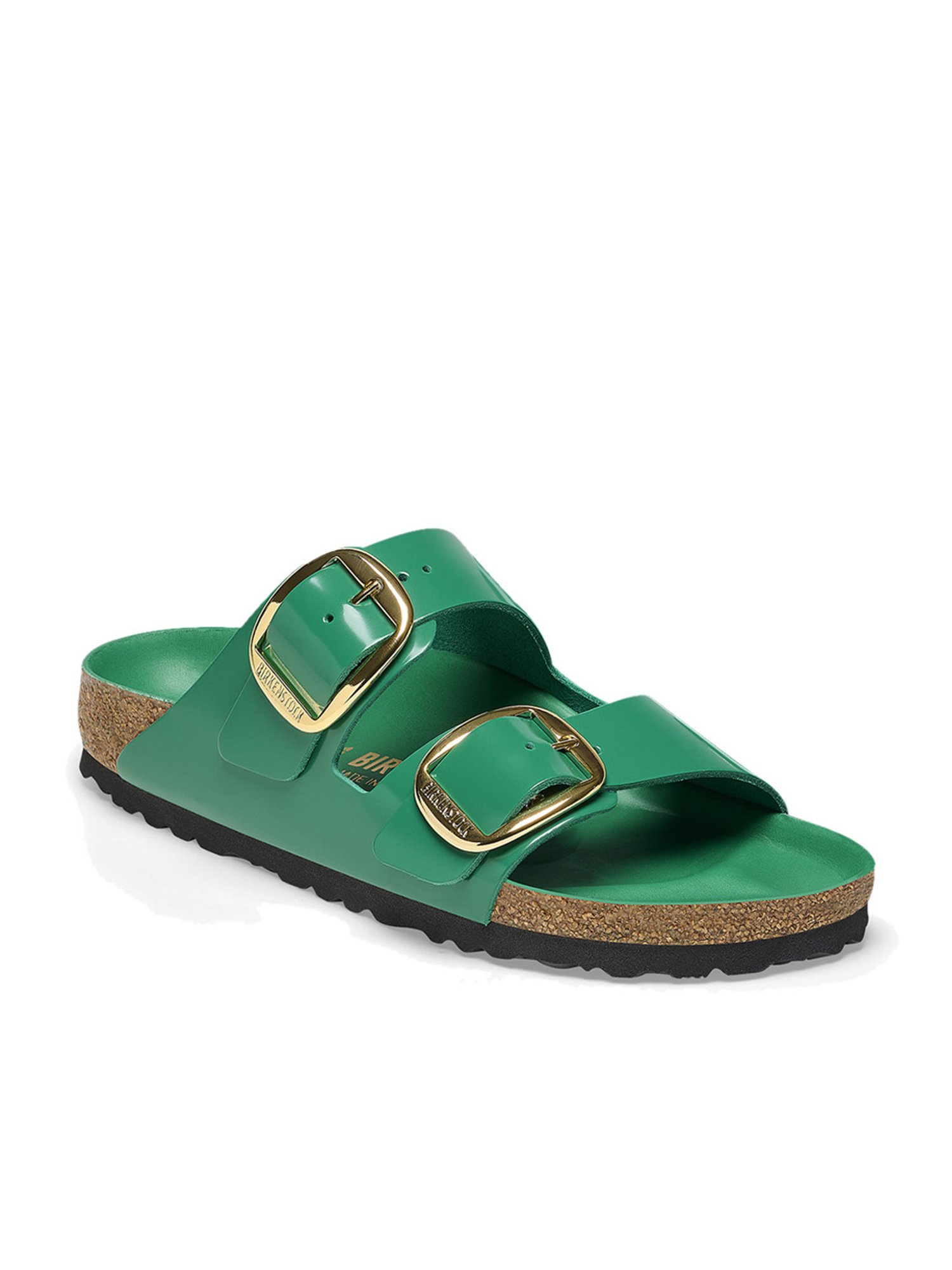 サンダル・ミュール BIRKENSTOCK Women Sandals 1019152KAKHI Green Gizeh Birko-Flor Patent Patent Digital Green | BIRKENSTOCK