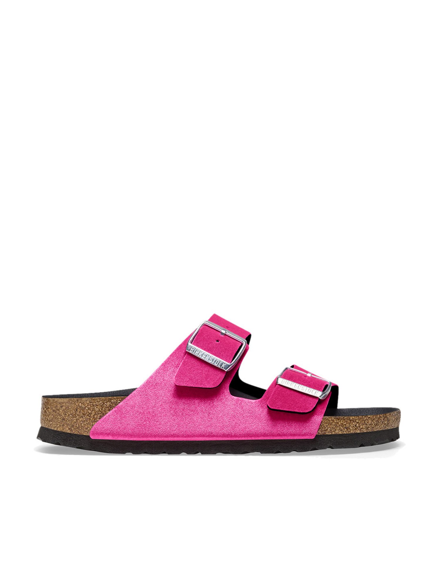 Buy Birkenstock Women s Arizona Velvet Pink Casual Sandals for