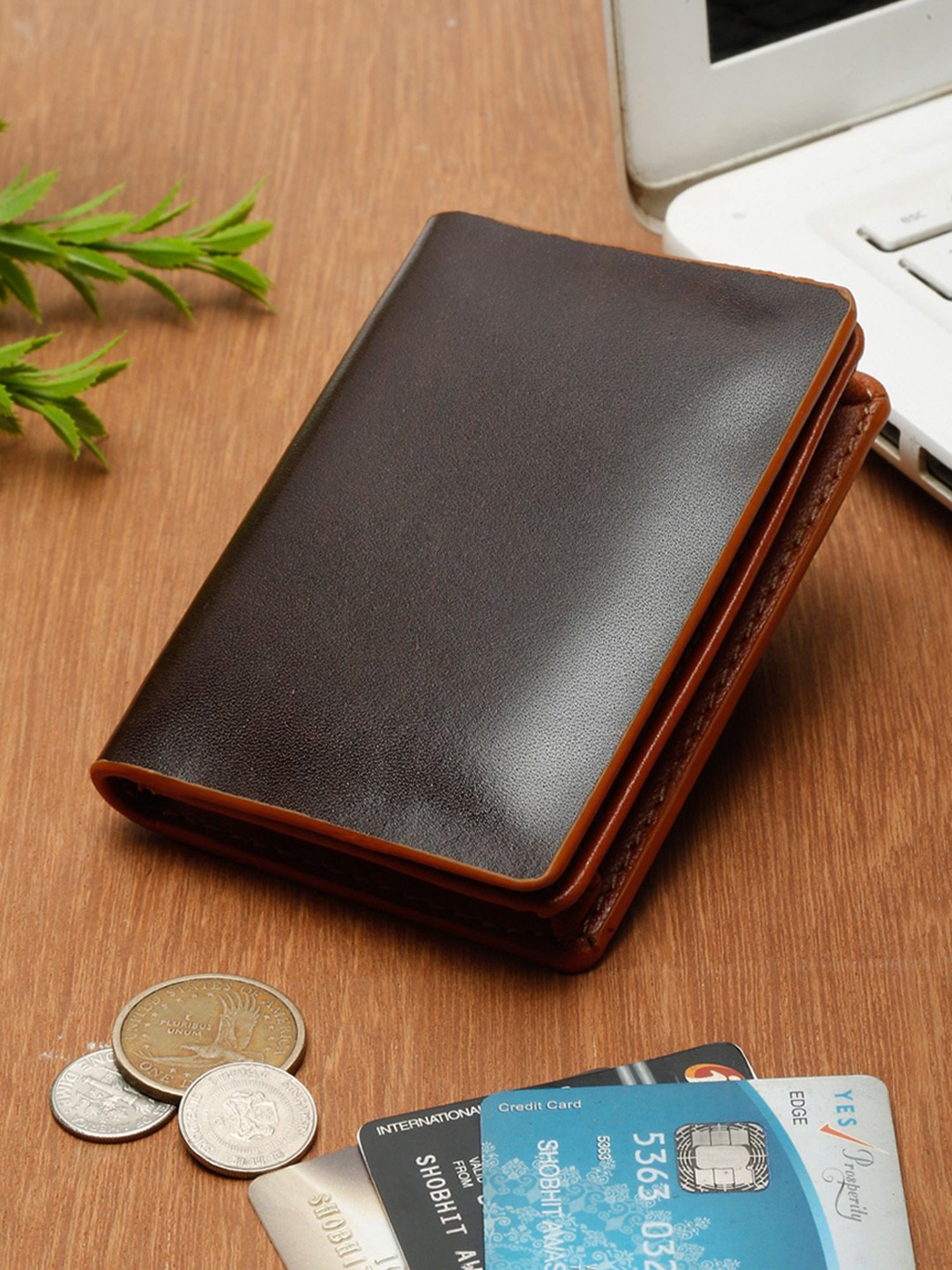 Buy Teakwood Leathers Brown Leather Card Holder at Best Price @ Tata CLiQ