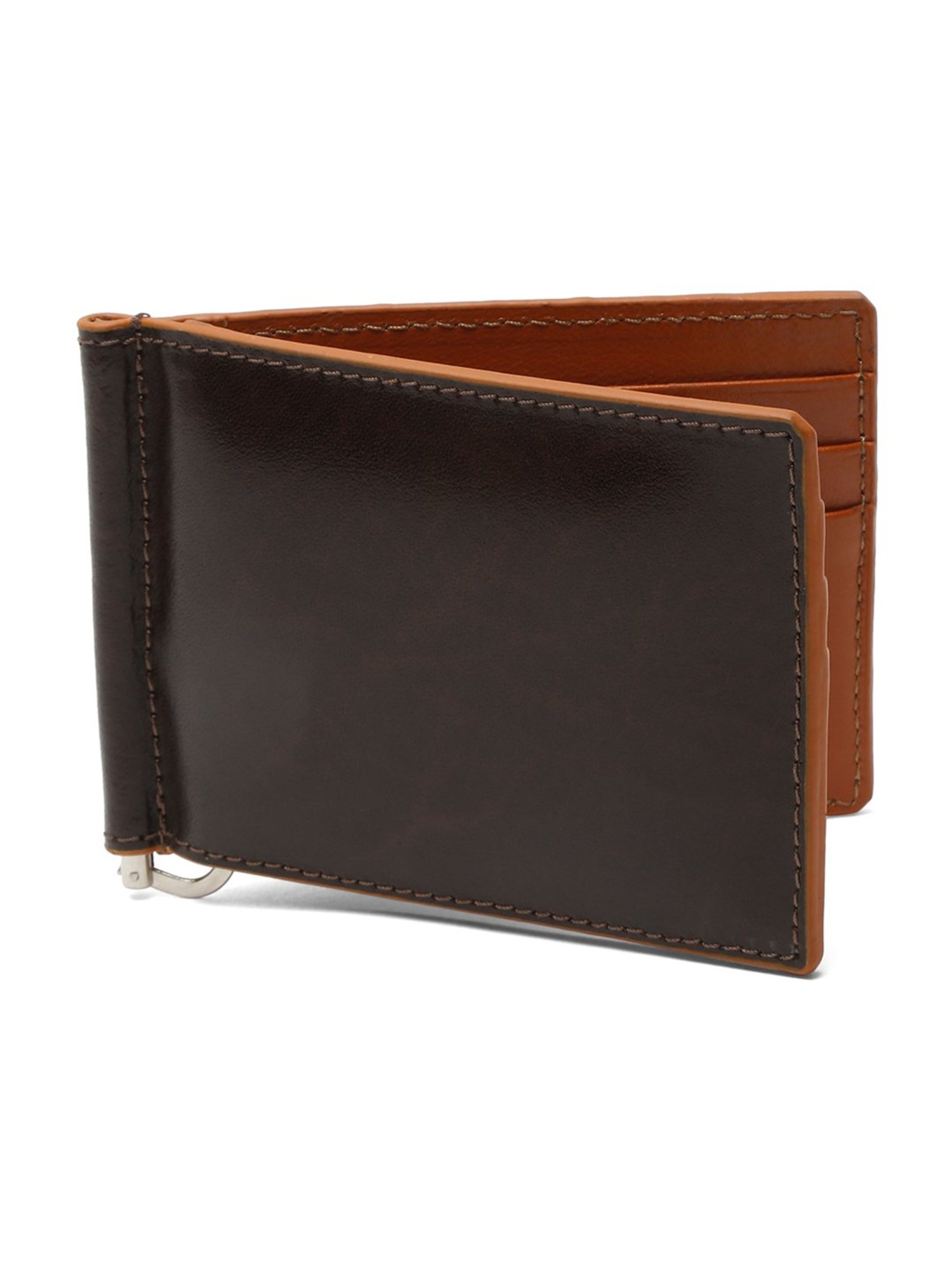 Buy Mai Soli Antique Brown Casual Leather Money Clip Wallet for Men Online  At Best Price @ Tata CLiQ