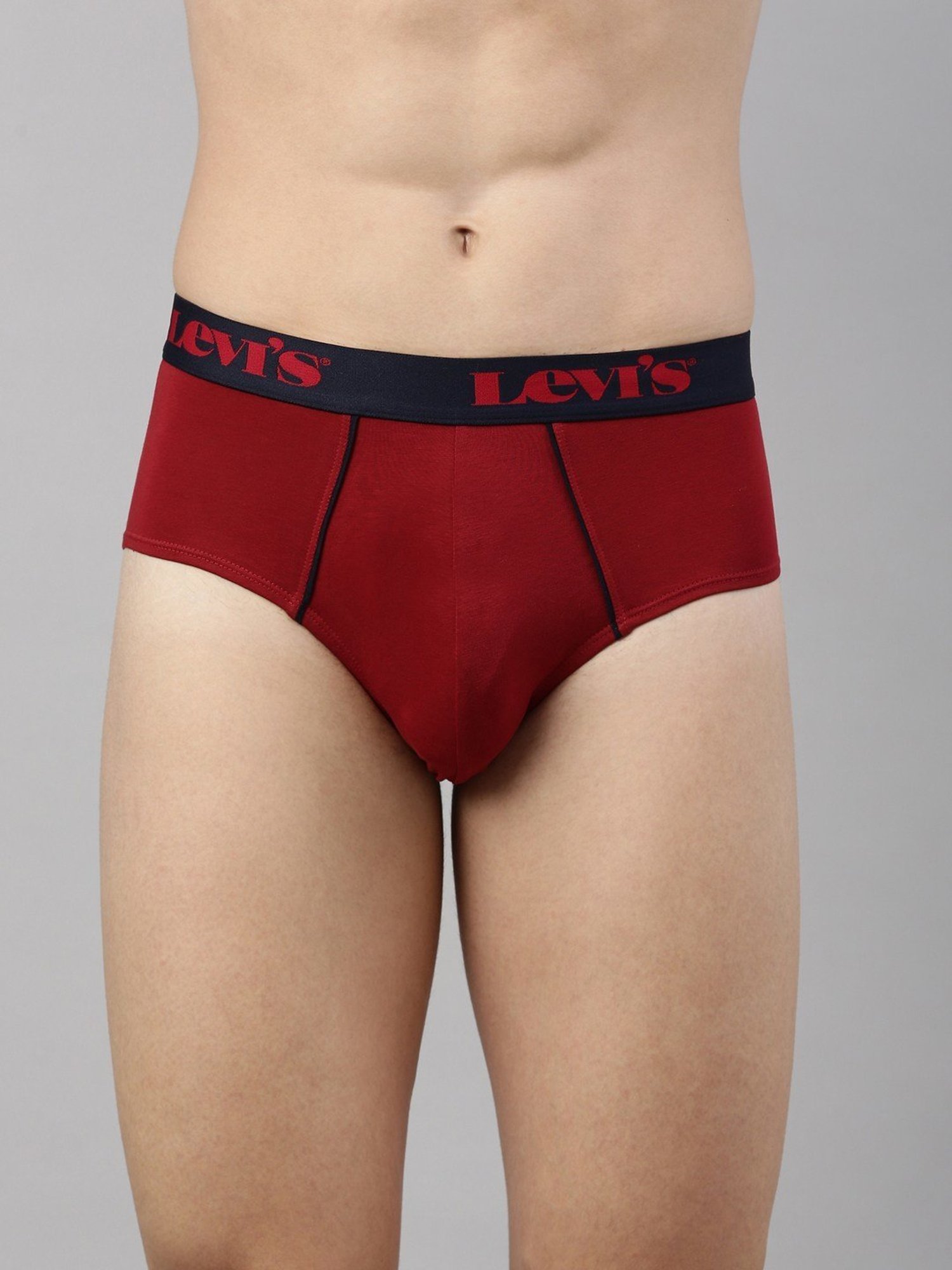 Levi s 065 Red Cotton Regular Fit Briefs