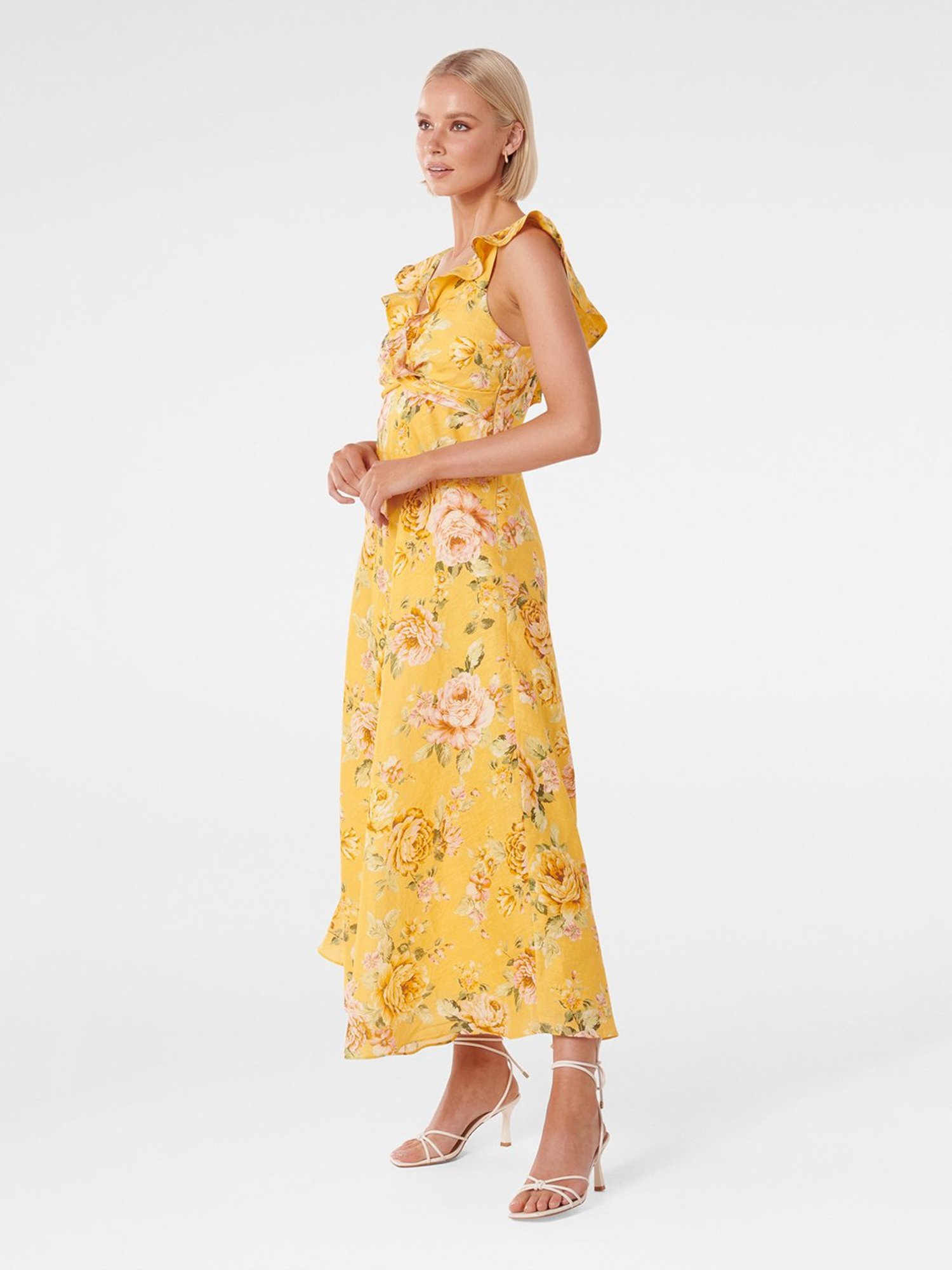 Forever new yellow floral dress sale