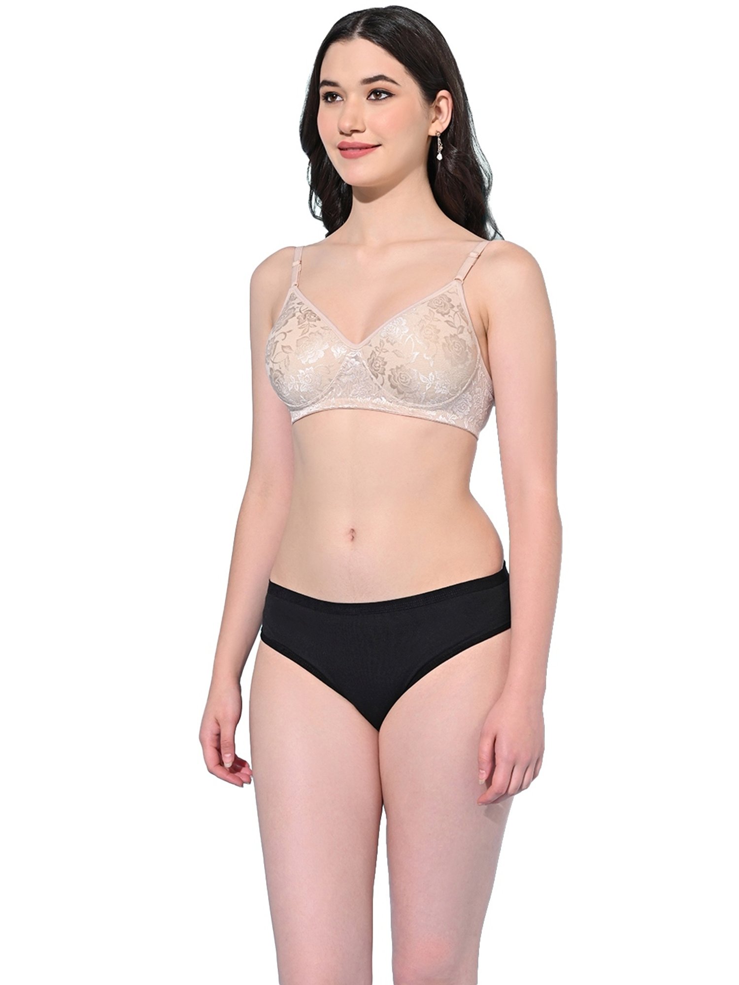 Buy online Beige Lycra Bras And Panty Set from lingerie for Women by B&b  Comfort for ₹248 at 60% off