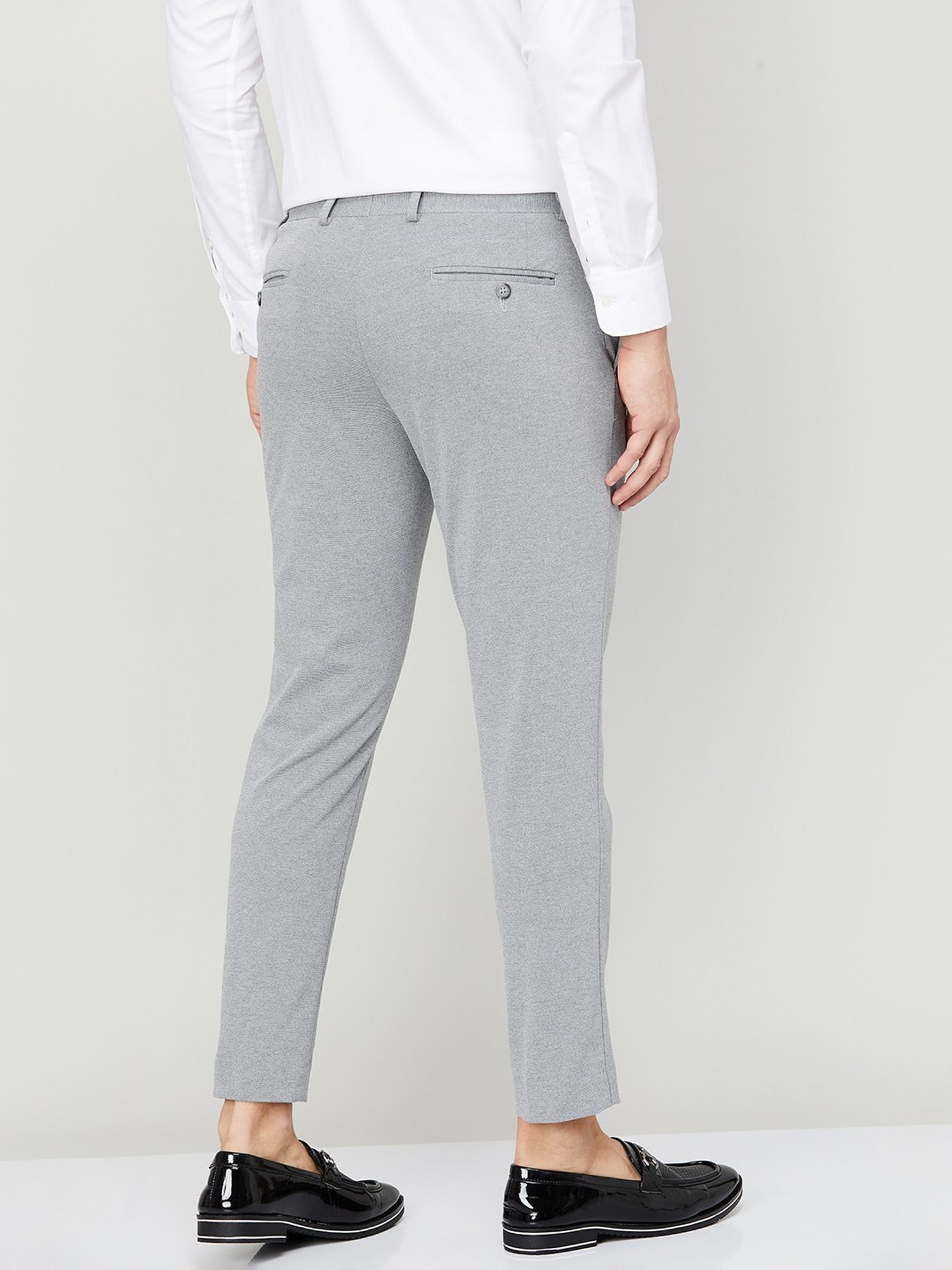 Wide-cut Side-slit Pants - Light gray - Ladies | H&M US