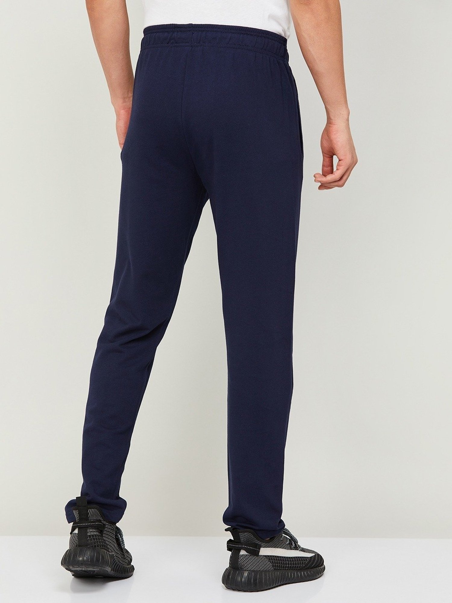 Allen Solly Sky Blue Cotton Regular Fit Joggers