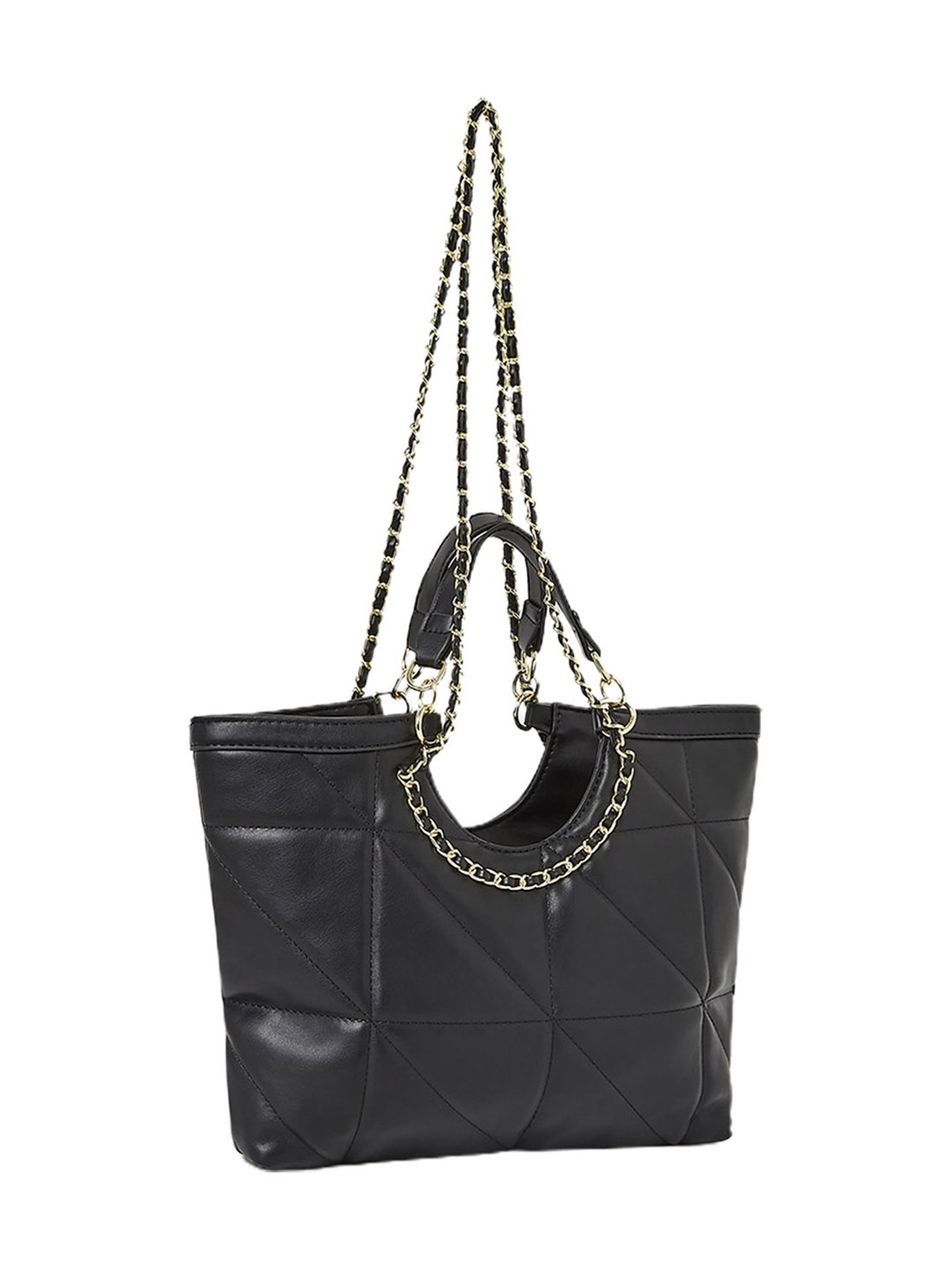 Buy Styli Black Quilted Shoulder Bag at Best Price @ Tata CLiQ