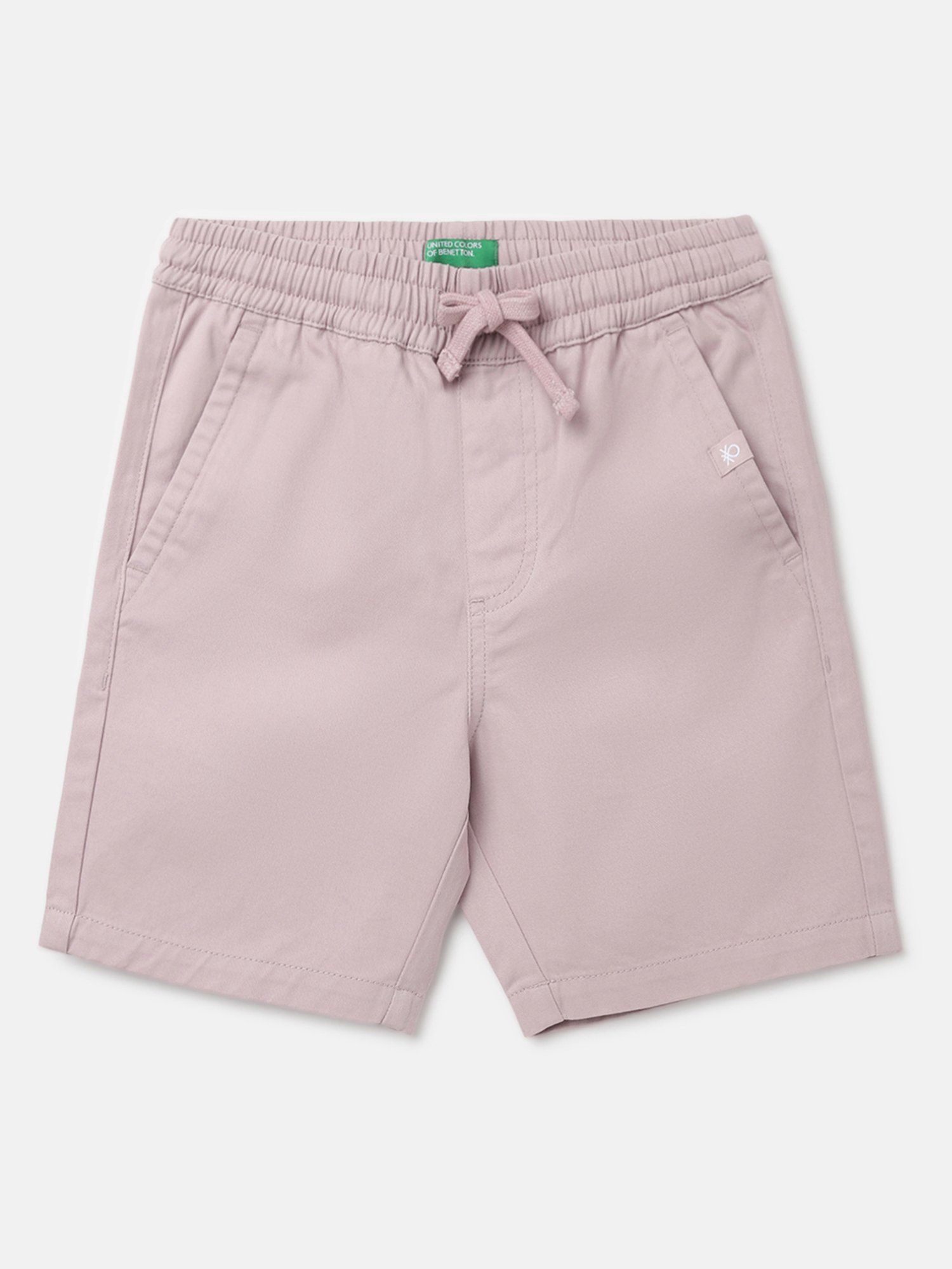 Buy HOP Kids Solid Beige Shorts from Westside