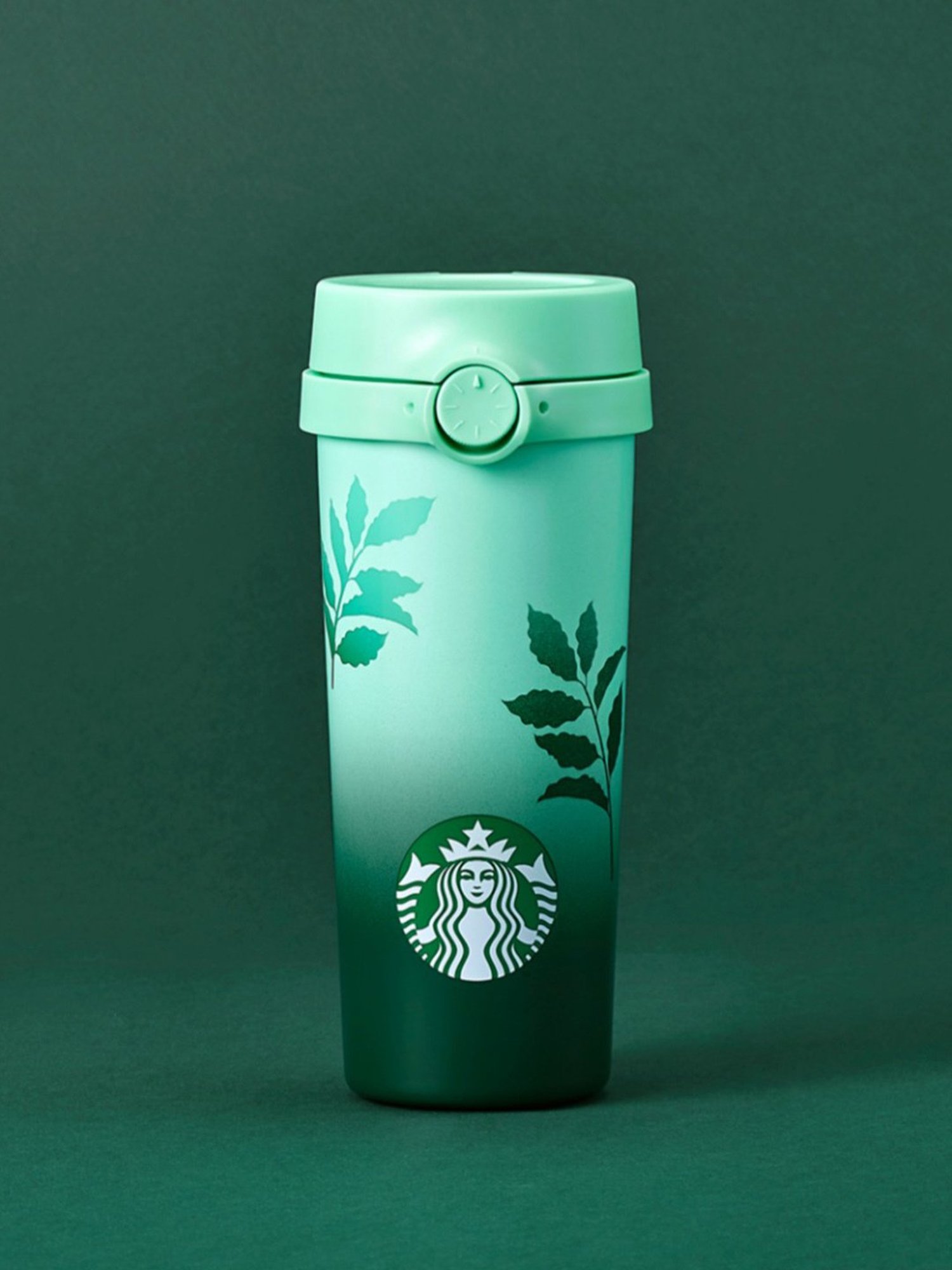 Starbucks Black-green Color Transition Thermos 473 ml