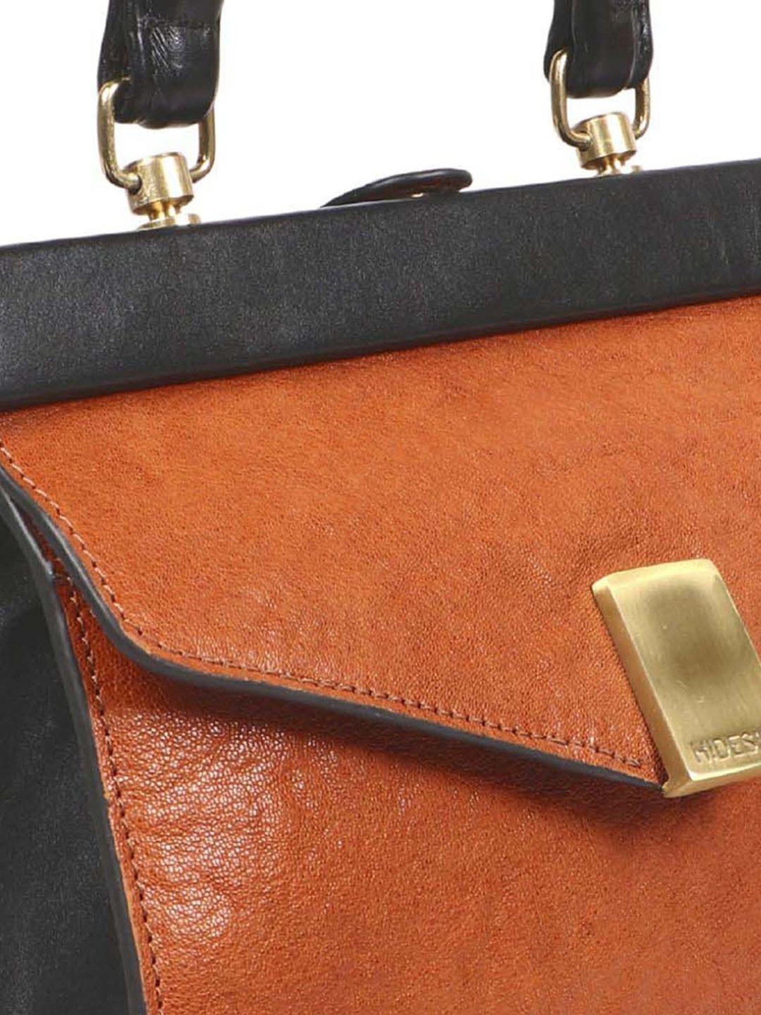 Dolce and Gabbana Rust Orange Leather Large Miss Sicily Top Handle