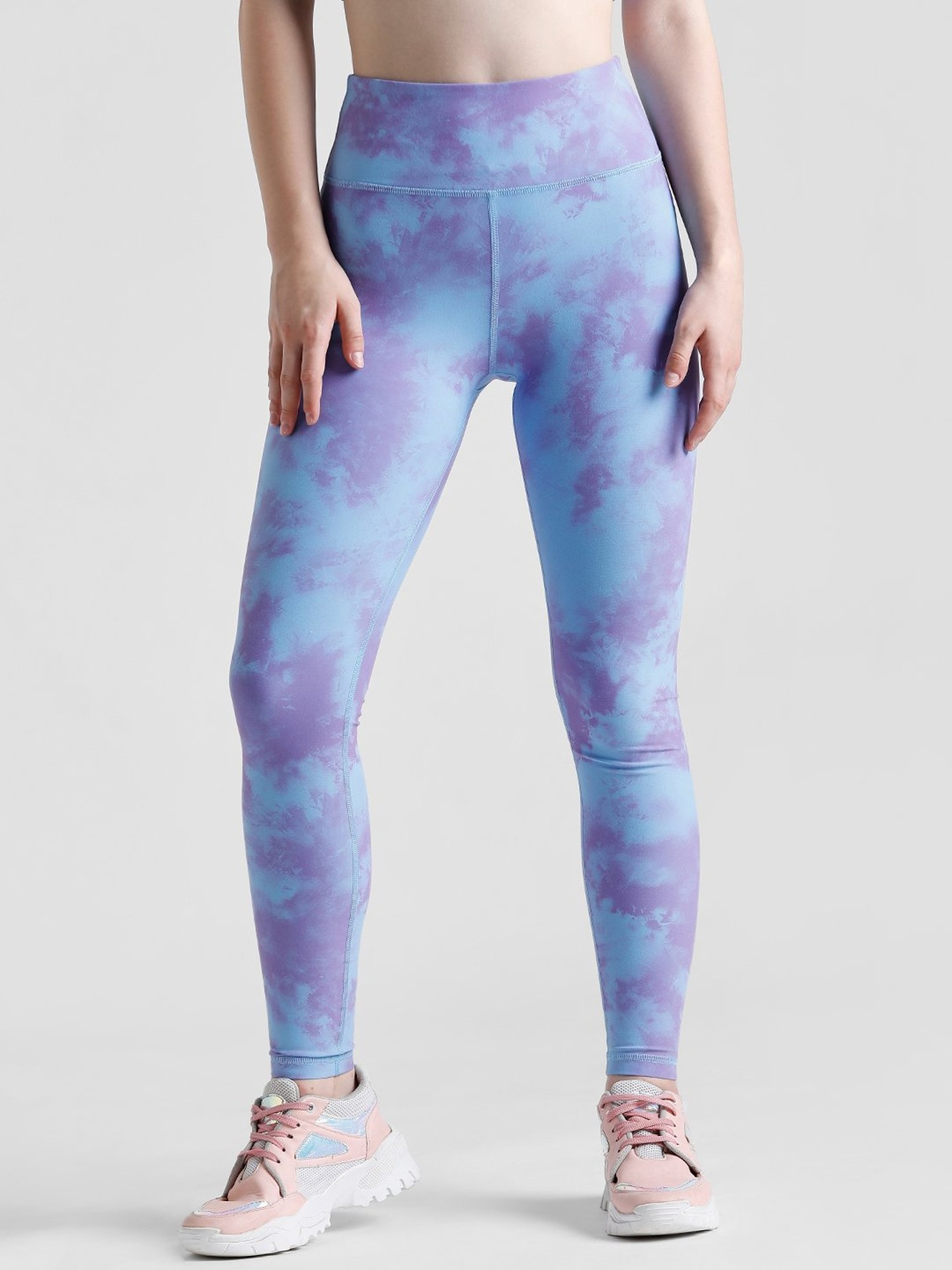 Buy Only Purple Tie-Dye High Rise Tights for Women Online @ Tata CLiQ