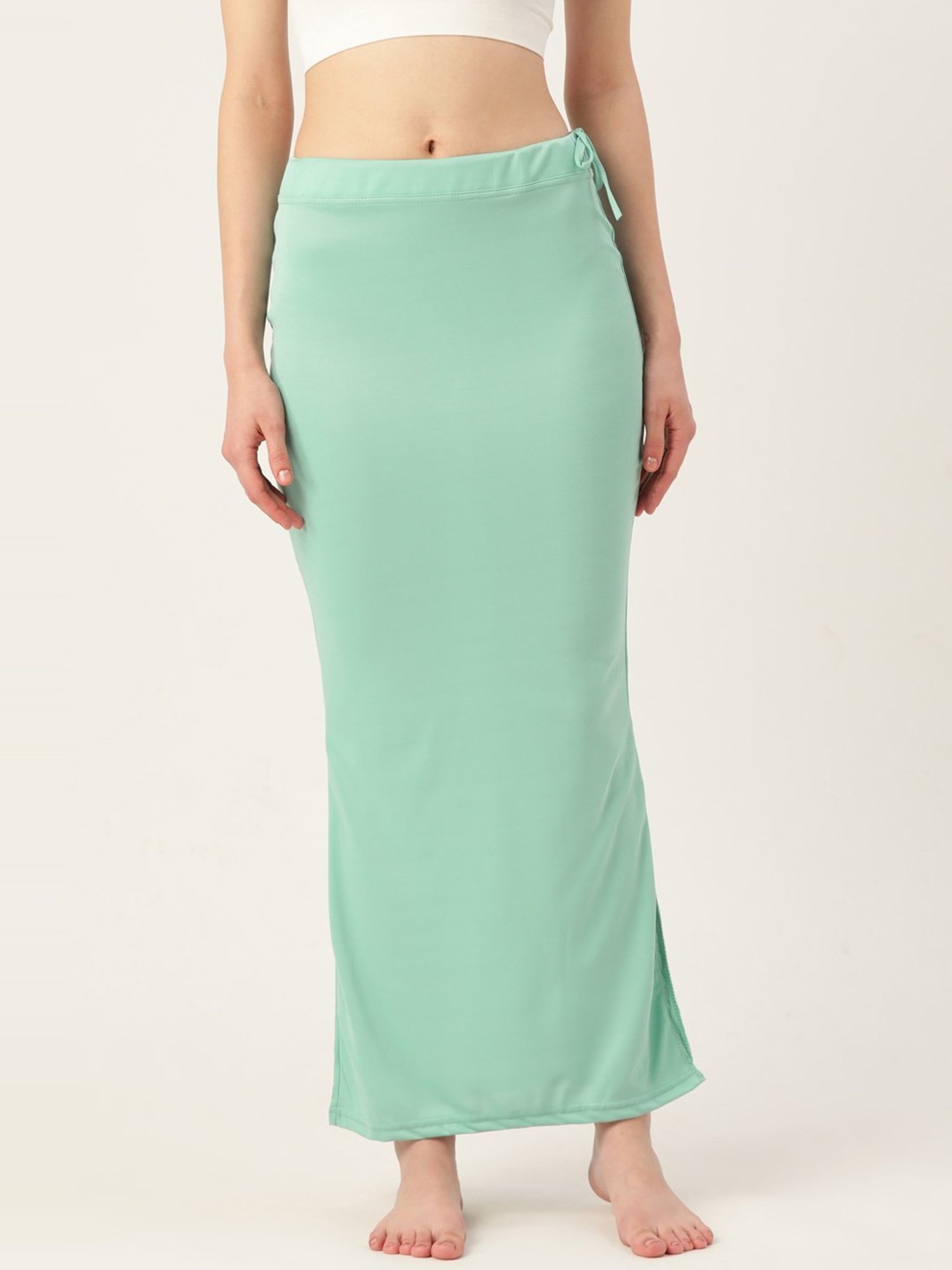 Buy Ms.Lingies Green Plain Saree Shapewear for Women Online @ Tata CLiQ