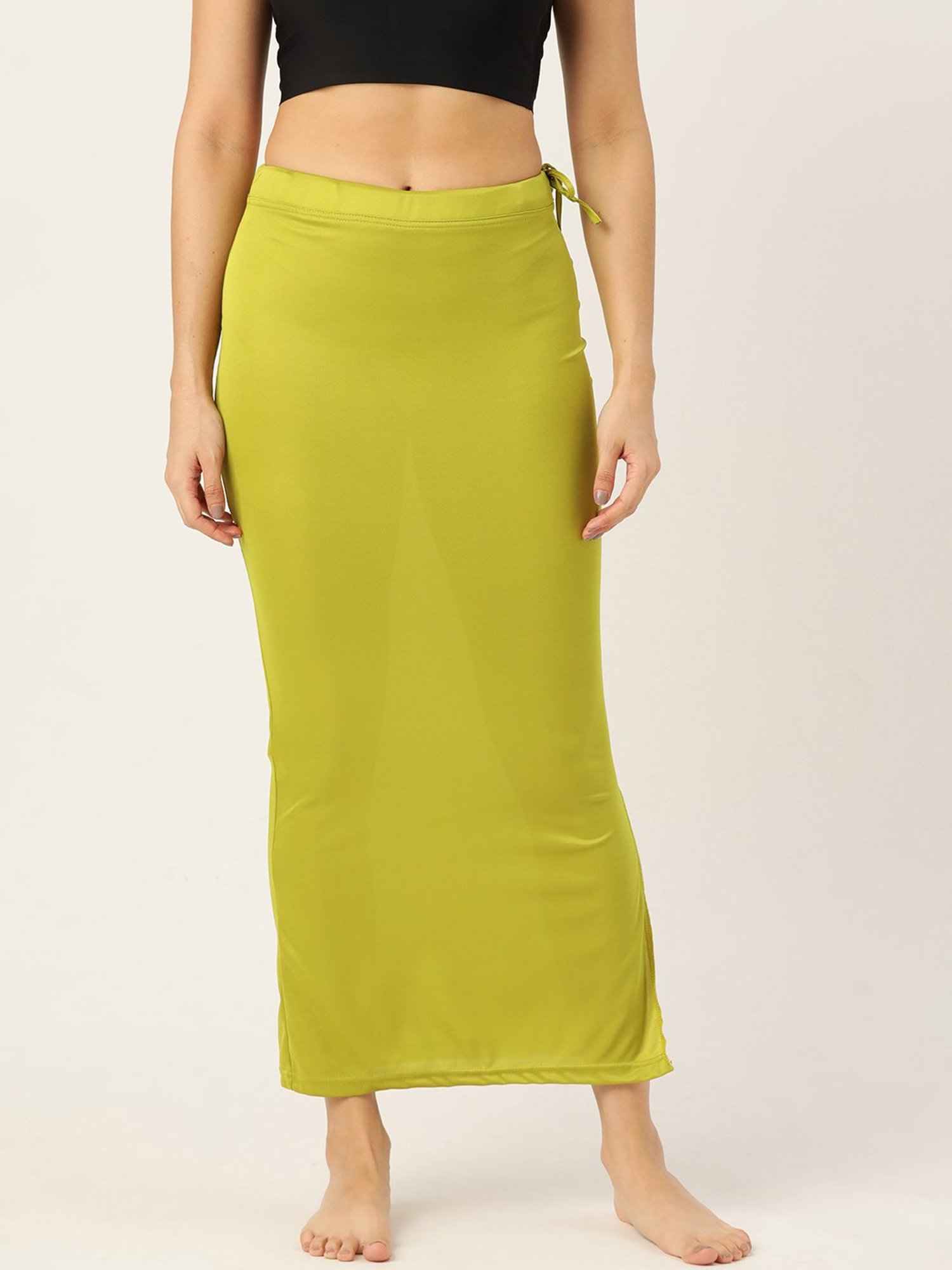 Buy Ms.Lingies Green Plain Saree Shapewear for Women Online @ Tata